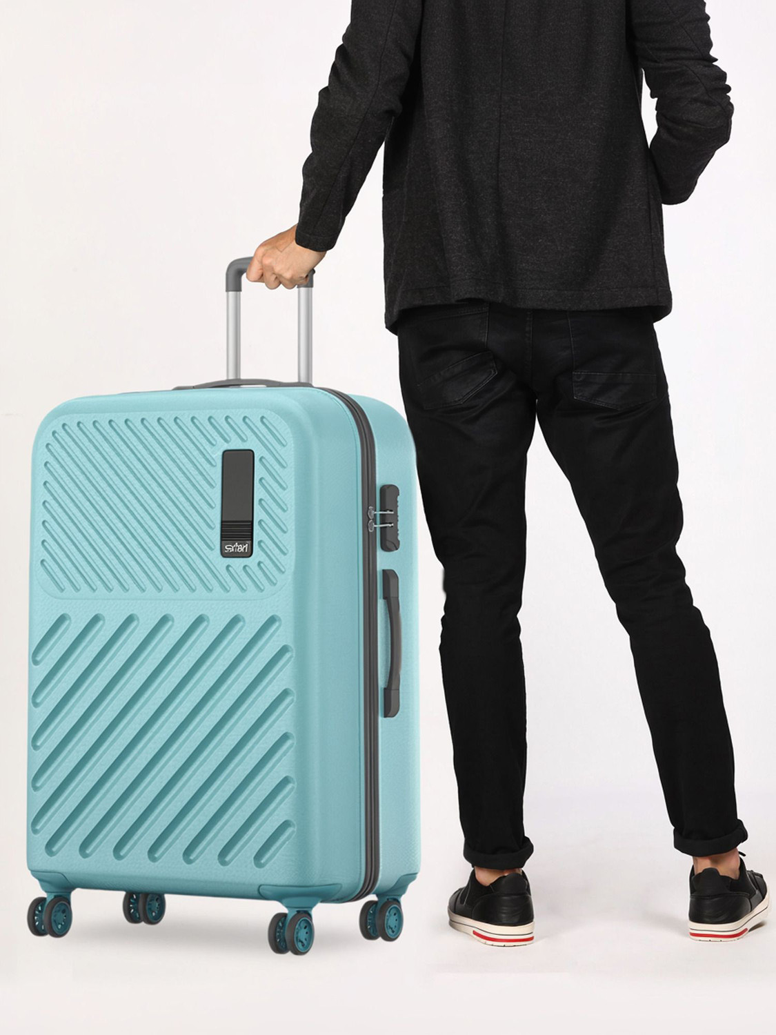 Image of SAFARI Large Check-in Suitcase (76 cm) 8 Wheels - Zodiac 76 - Teal