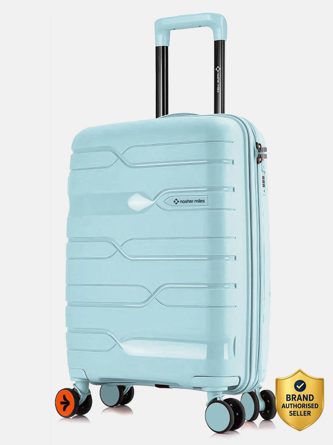 NASHER MILES Paris Polypropylene 20 inch Hard-Sided Spinner Trolley Bag for Travel & Business Cabin Suitcase 8 Wheels - 20 inch