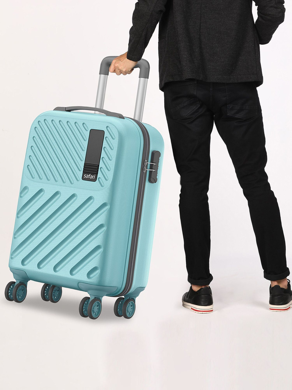 Image of SAFARI Small Cabin Suitcase (56 cm) 8 Wheels - ZODIAC 56 - Teal