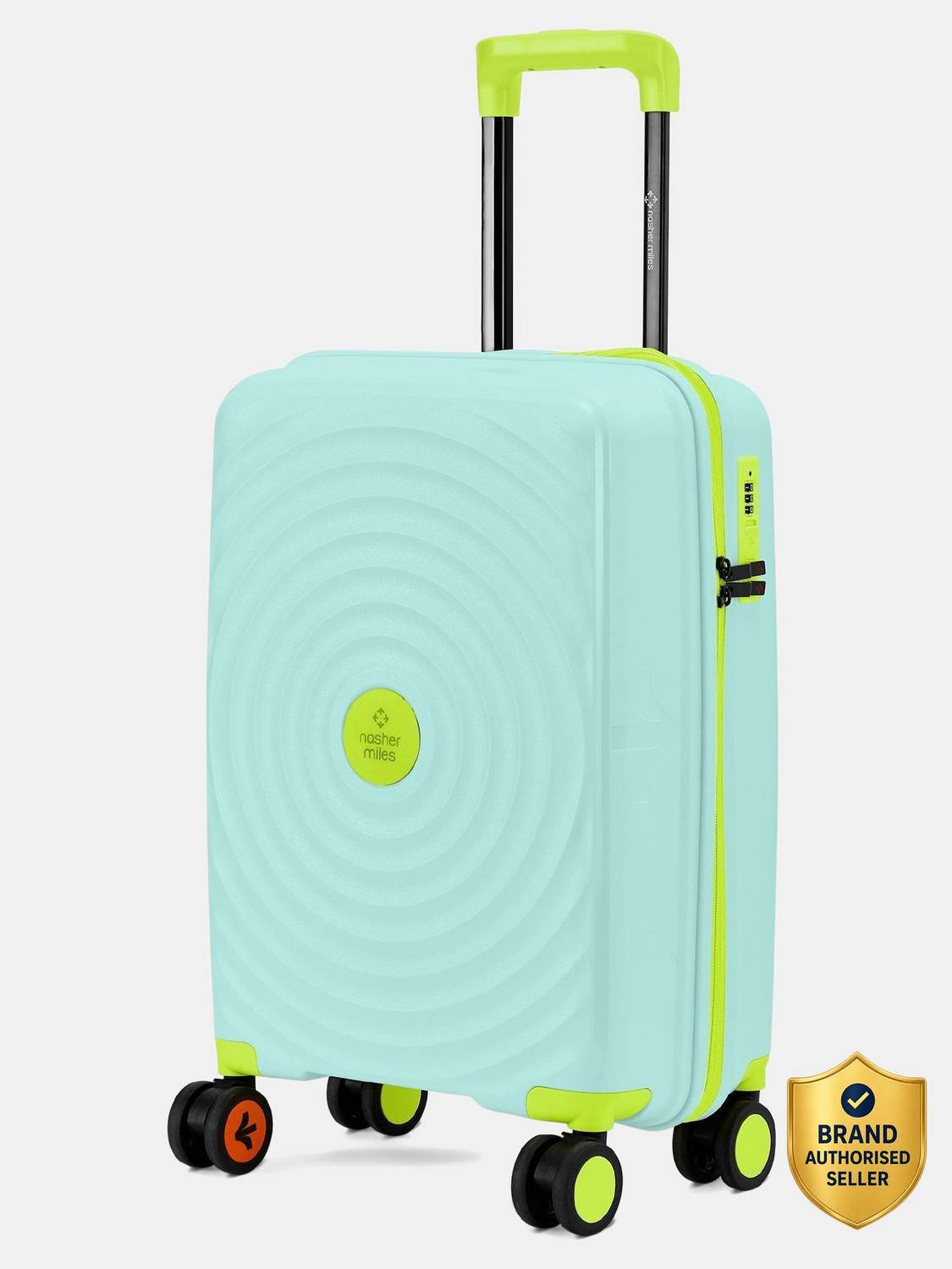 NASHER MILES Goa Polypropylene Hard-Sided 20 inch Spinner Trolley Bag for Travel & Business Cabin Suitcase 8 Wheels - 20 inch