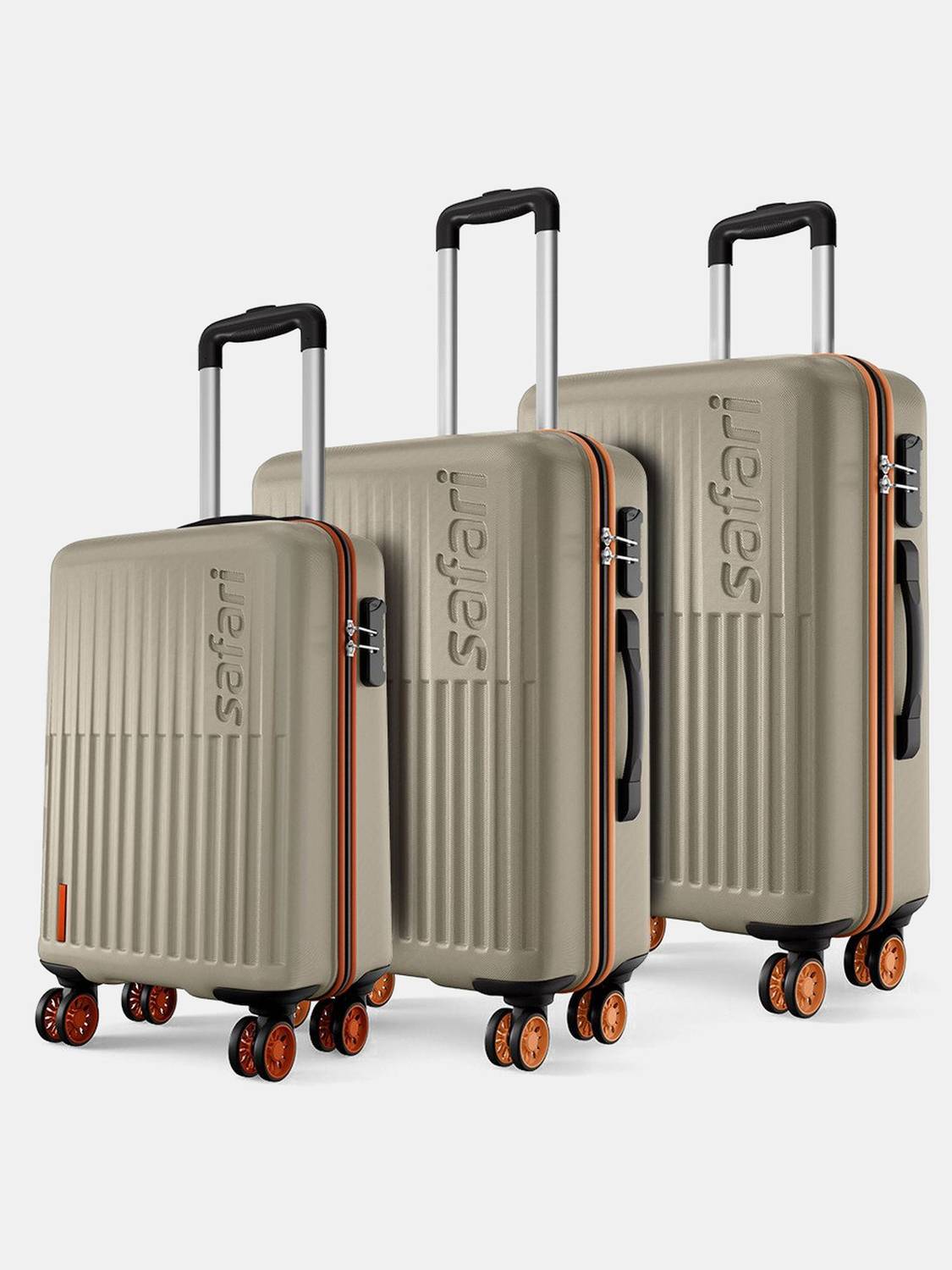 SAFARI ASTRA NEO Cabin & Check-in Set 8 Wheels - 30 inch Champagne