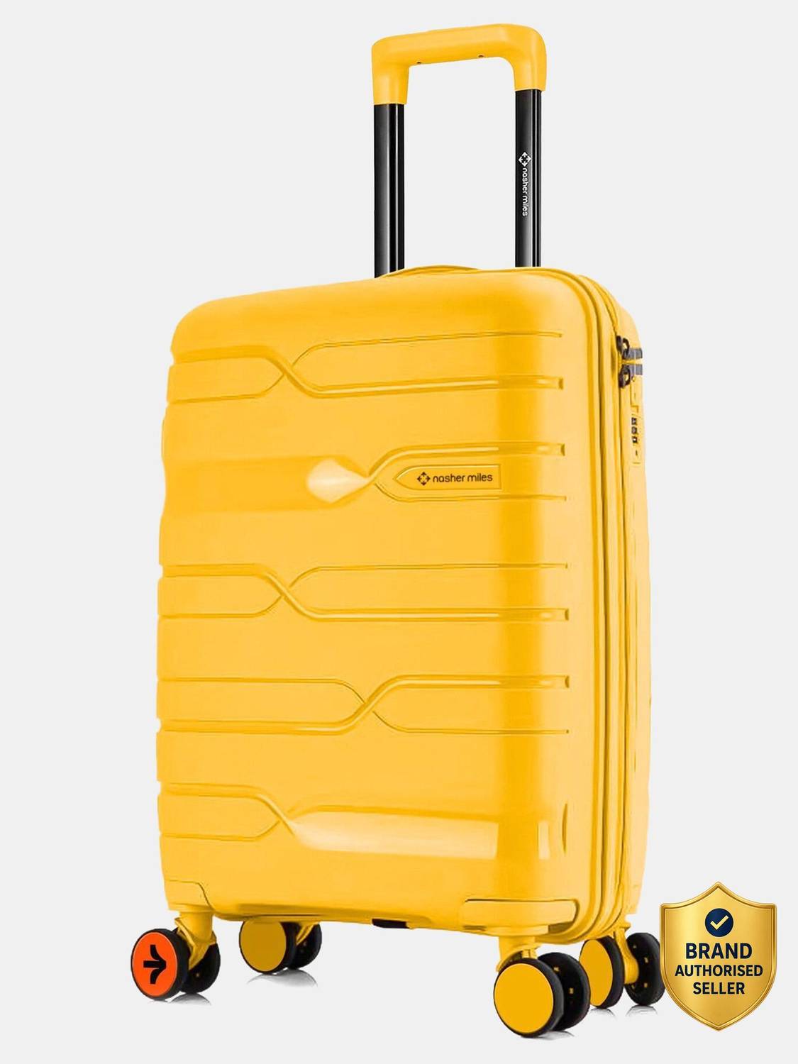 NASHER MILES Paris Polypropylene 20 inch Hard-Sided Spinner Trolley Bag for Travel & Business Cabin Suitcase 8 Wheels - 20 inch
