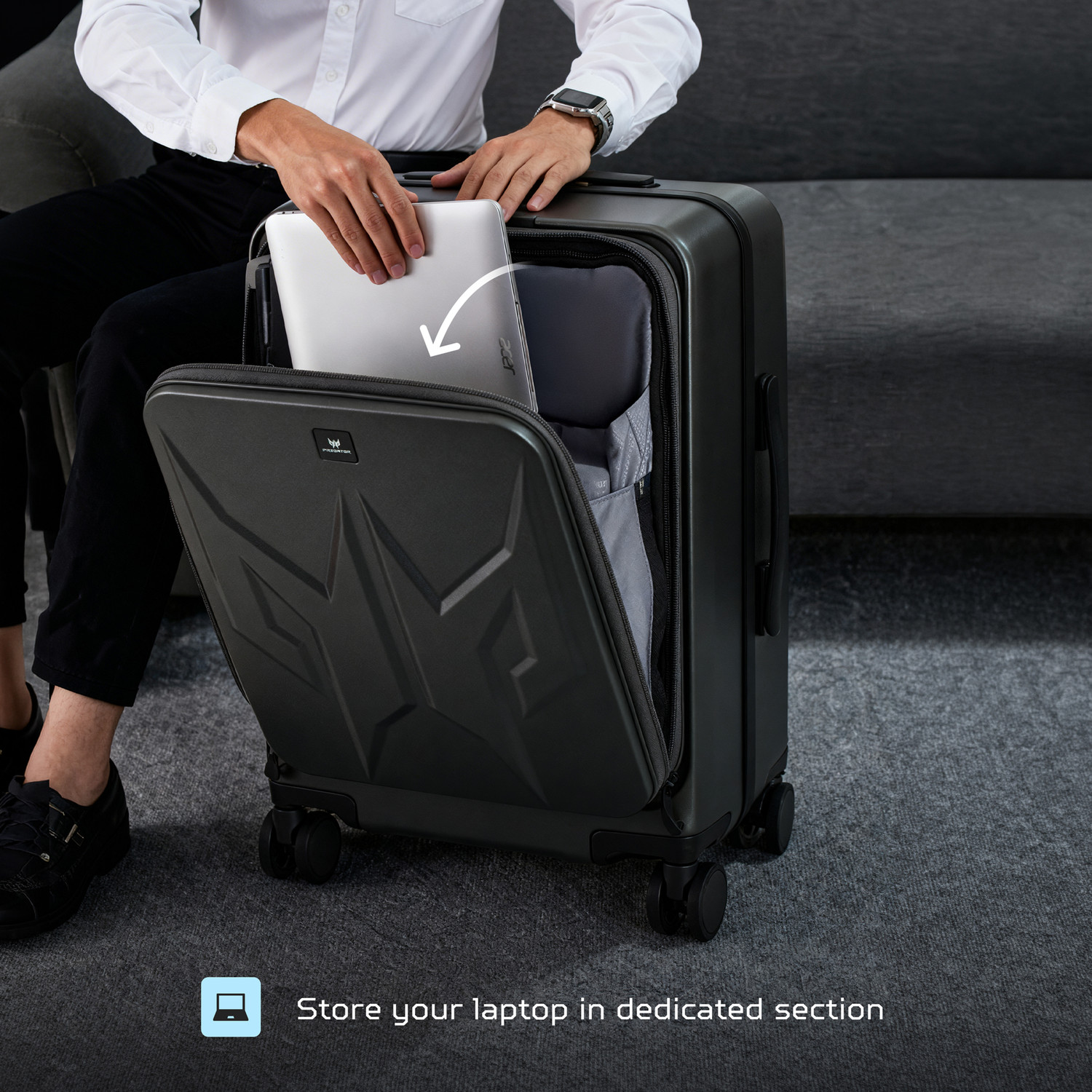 Image of Acer Predator Cabin Suitcase 8 Wheels - 20 Inch