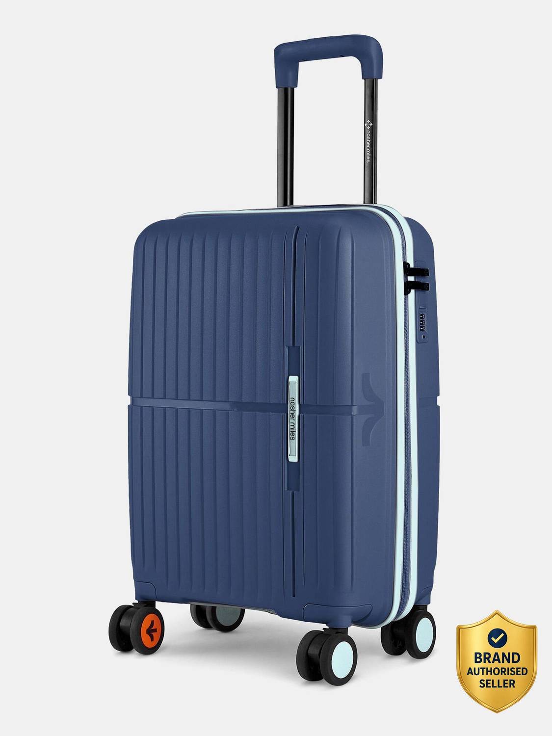 NASHER MILES Springfield Hard-Sided Polypropylene Cabin Luggage 20inch Trolley Bag for Travel Cabin Suitcase 8 Wheels - 20 inch