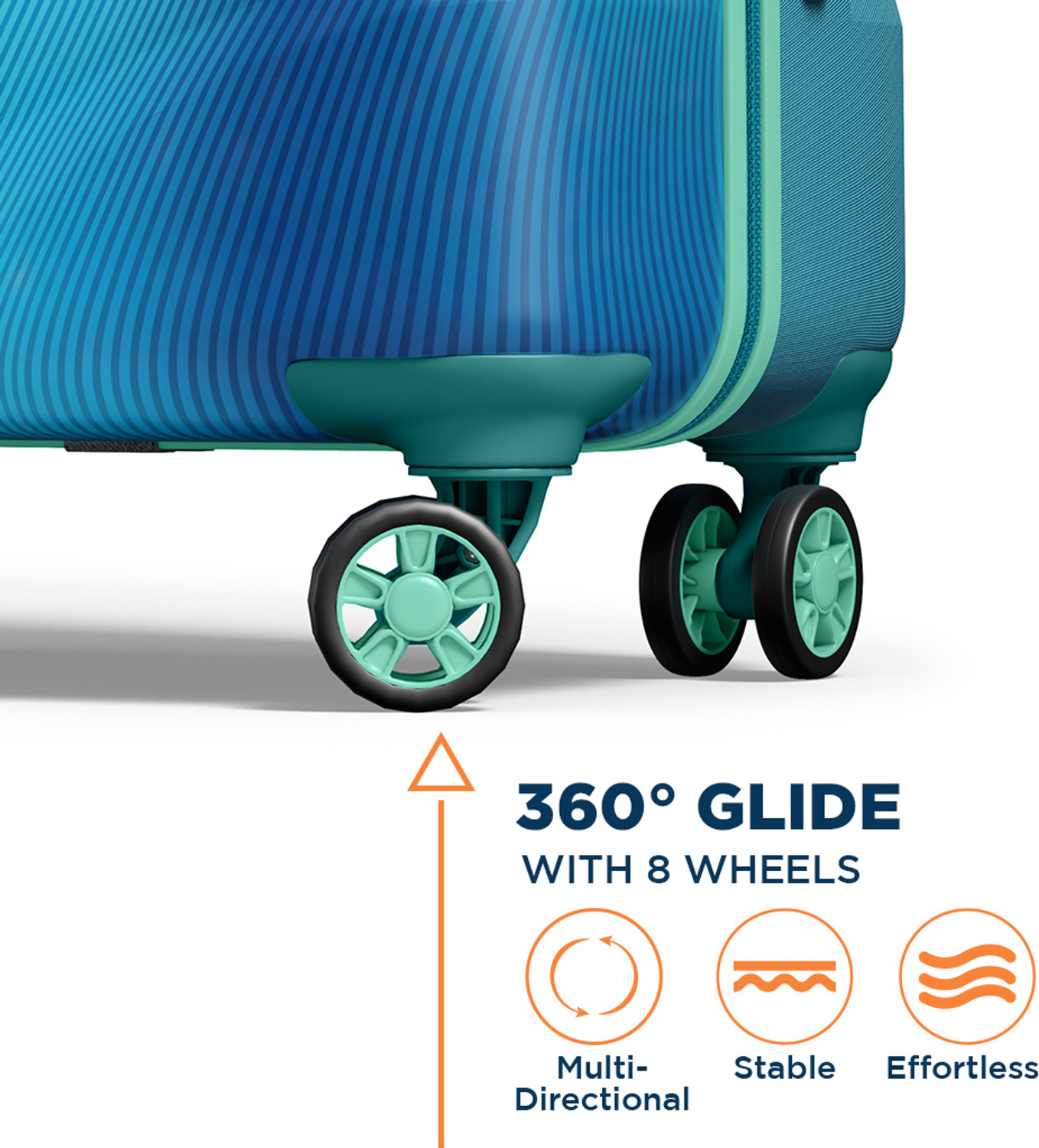 Image of Magnum by Safari Small Cabin Suitcase (55 cm) 8 Wheels - NEXIS 55 4W TEAL - Teal