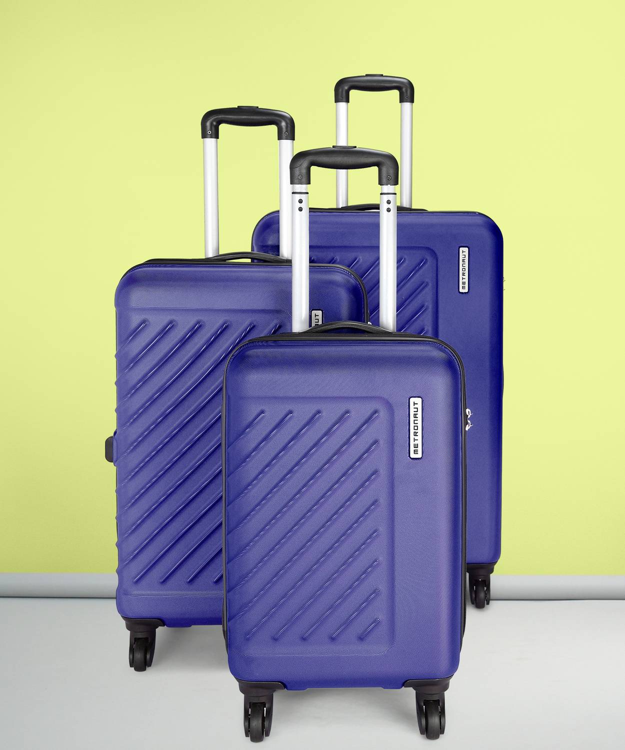 METRONAUT TRACK- Midnight Blue- Combo Set (30″+26″+22″) Cabin & Check-in Set 4 Wheels – 30 inch