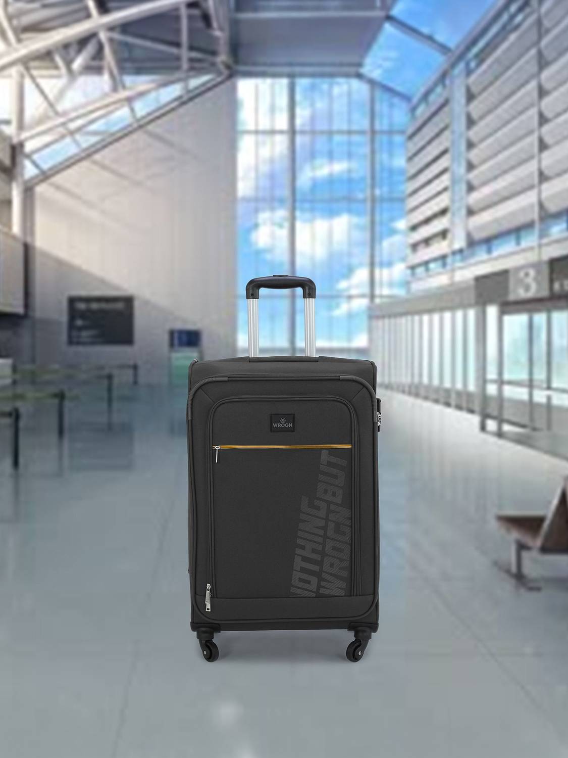 WROGN Popzy Check-in Suitcase 8 Wheels - 26 Inch