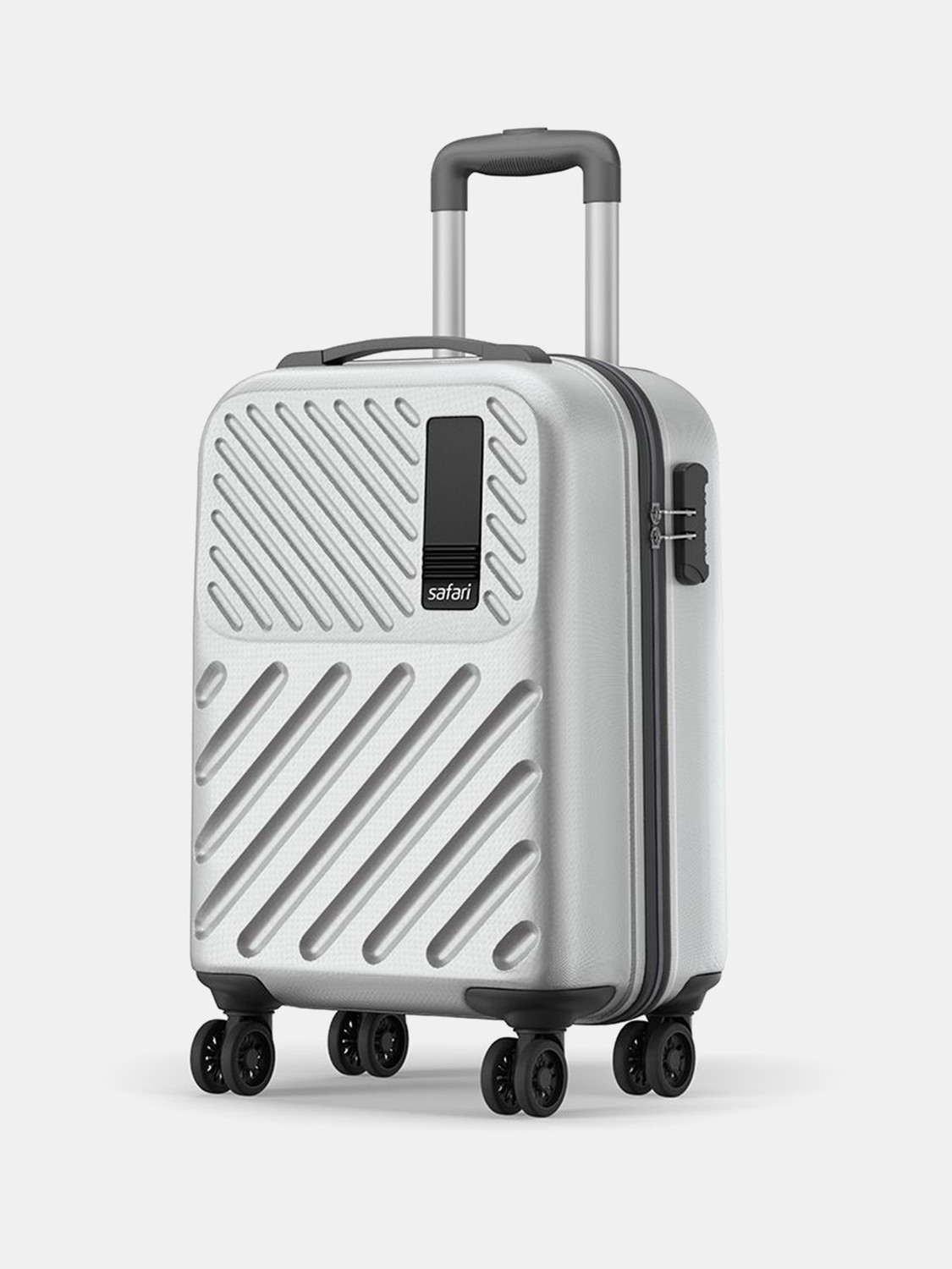 Image of SAFARI Small Cabin Suitcase (56 cm) 8 Wheels - ZODIAC 56 - Silver