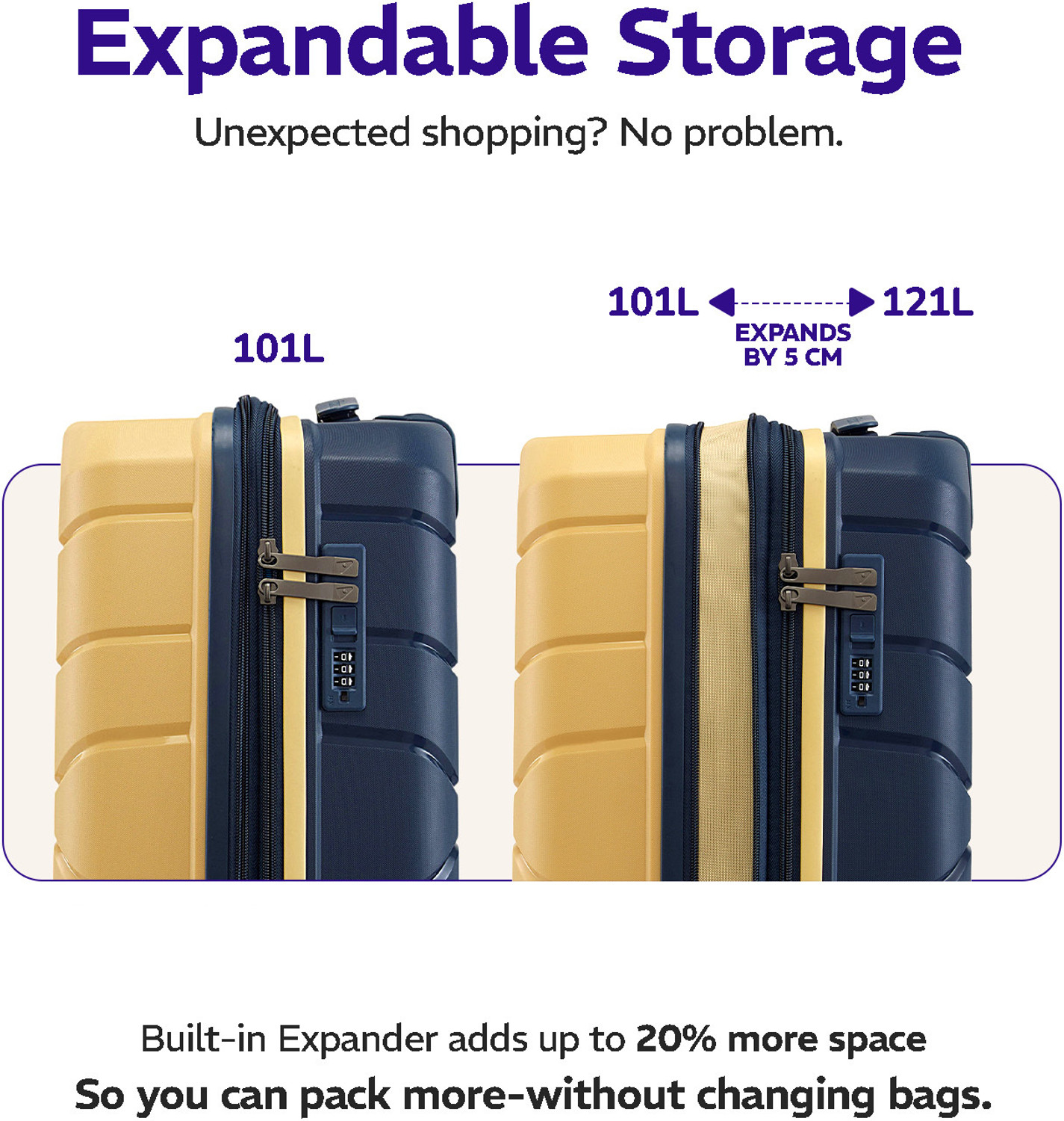 Image of PROVOGUE Cascade Expandable Check-in Suitcase 8 Wheels - 30 inch