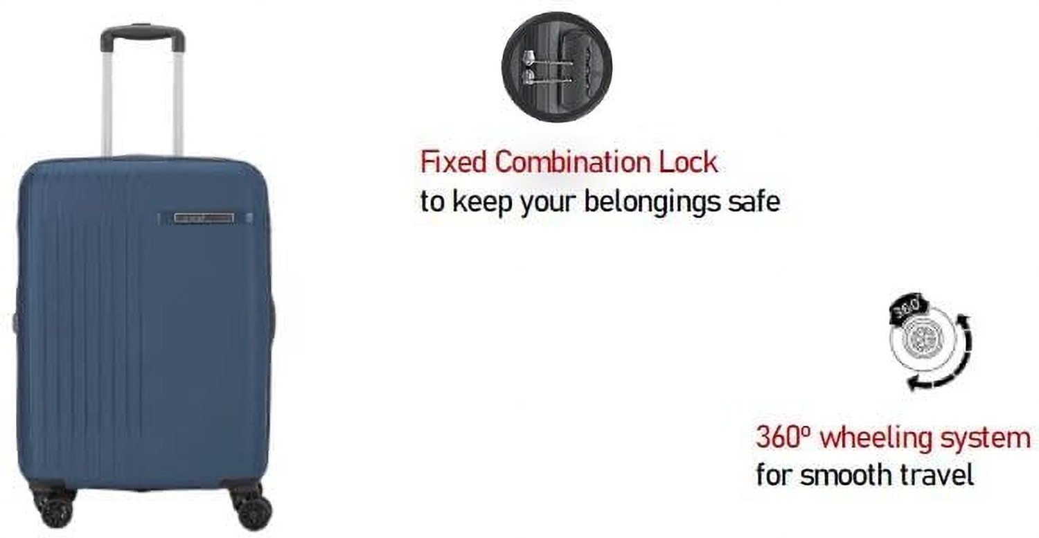 Image of SAFARI Lancer Hard-Sided Polypropylene Luggage Set of 3 - 55 & 66 & 77 cm Cabin & Check-in Set 8 Wheels - 28 inch