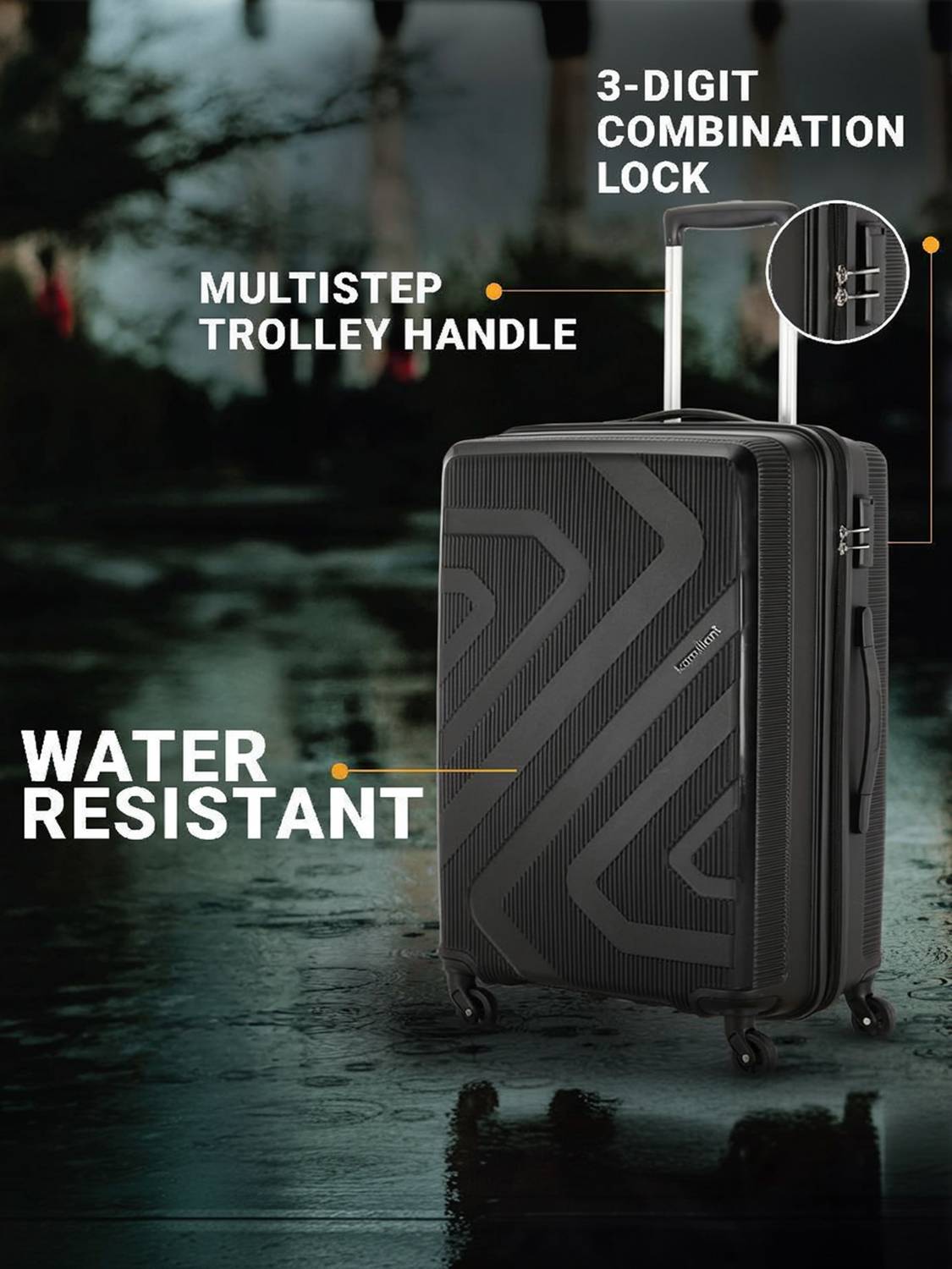 Kamiliant by American Tourister Combination Lock-Kiza(Small55Cm