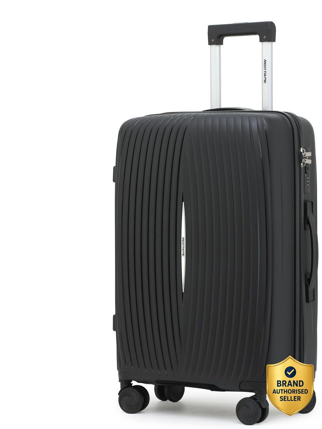 Image of Red Tape Unisex 60L Polypropylene Hard Trolley Bag Check-in Suitcase 8 Wheels - 24 inch