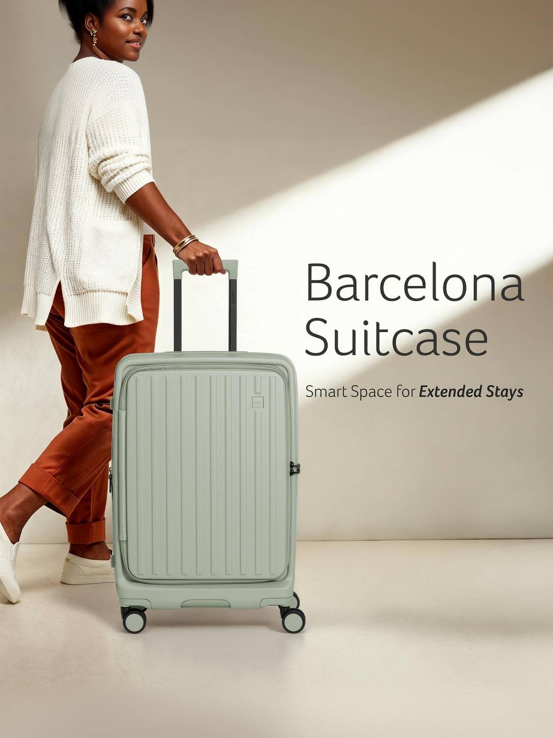Acer Barcelona Expandable  Check-in Suitcase 8 Wheels - 25 Inch