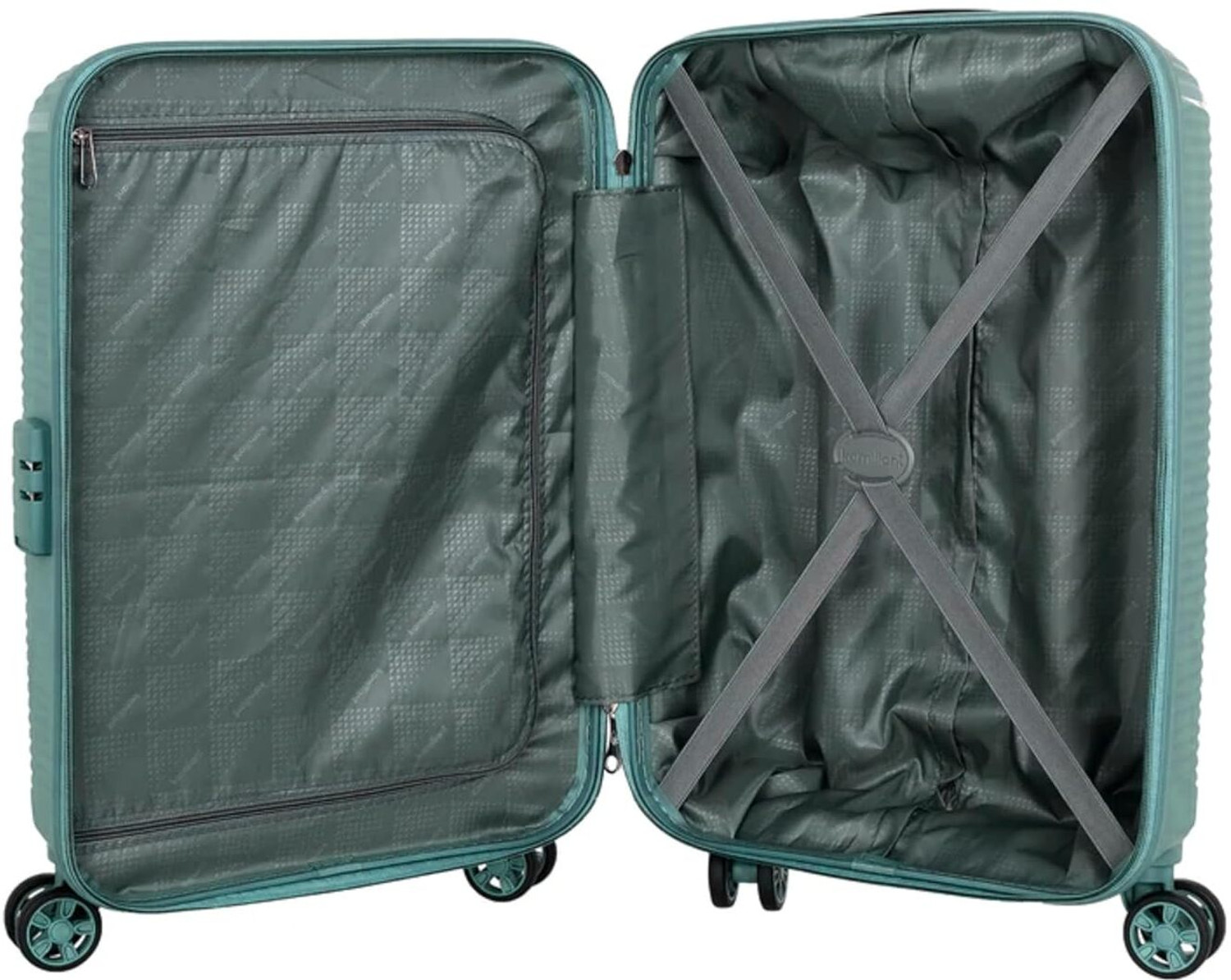 Image of KAMILIANT Suitcase trolley bag set of 2 (Small & Medium) with 8 wheel & 3 yrs warranty Cabin & Check-in Set 8 Wheels - 26 inch