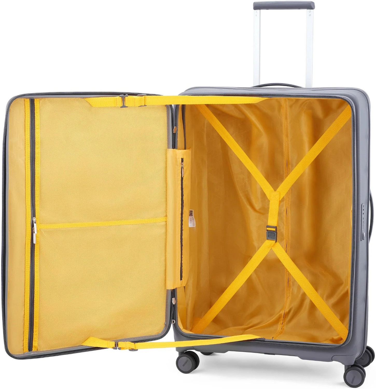 Image of AMERICAN TOURISTER Premium front open expandable Suitcase trolley bag with 8 Wheels, TSA lock Expandable Check-in Suitcase 8 Wheels - 31 inch