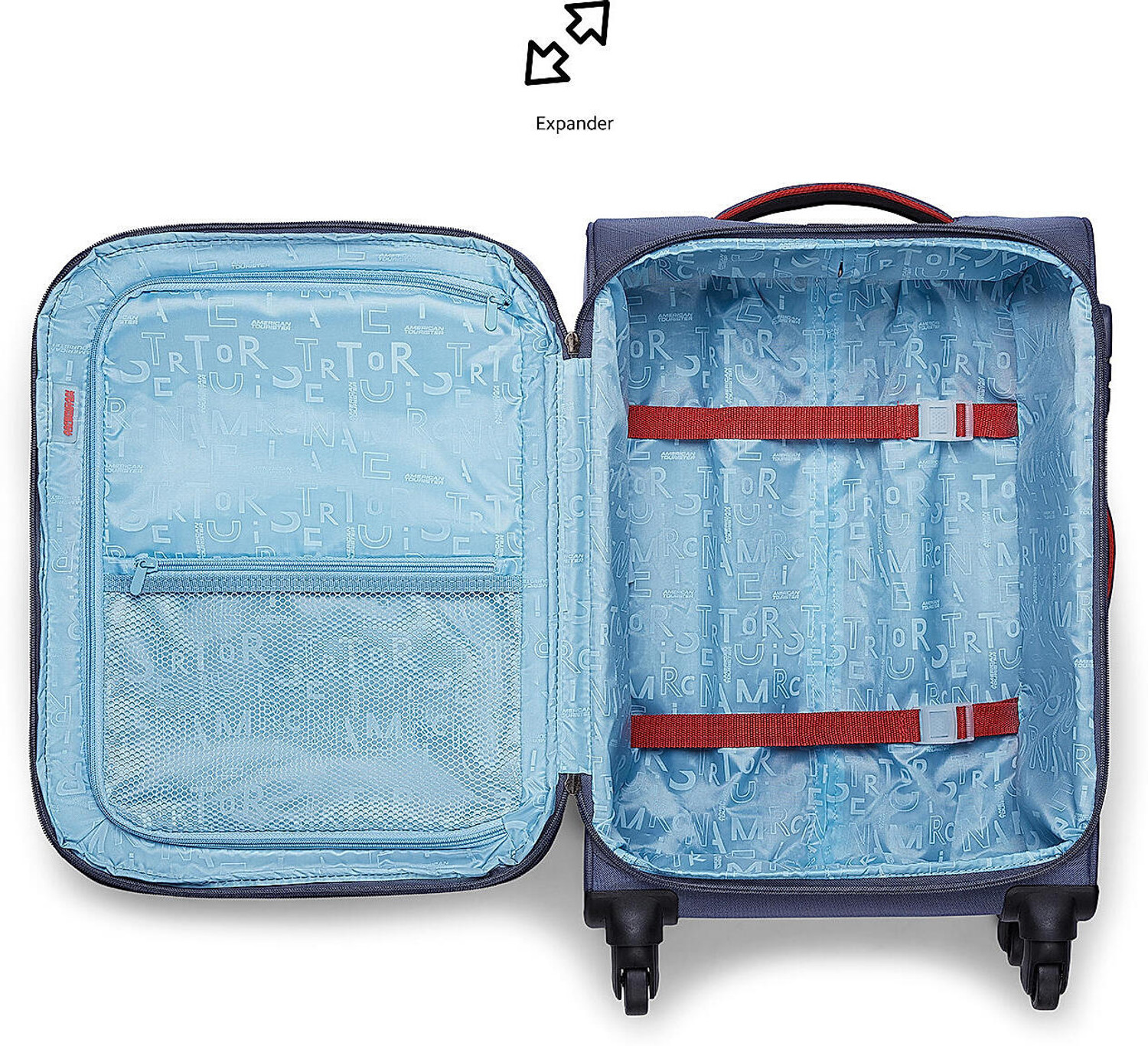 Image of AMERICAN TOURISTER CRUX 59 ( SMALL SIZE ) Expandable Cabin Suitcase 4 Wheels - 20 inch