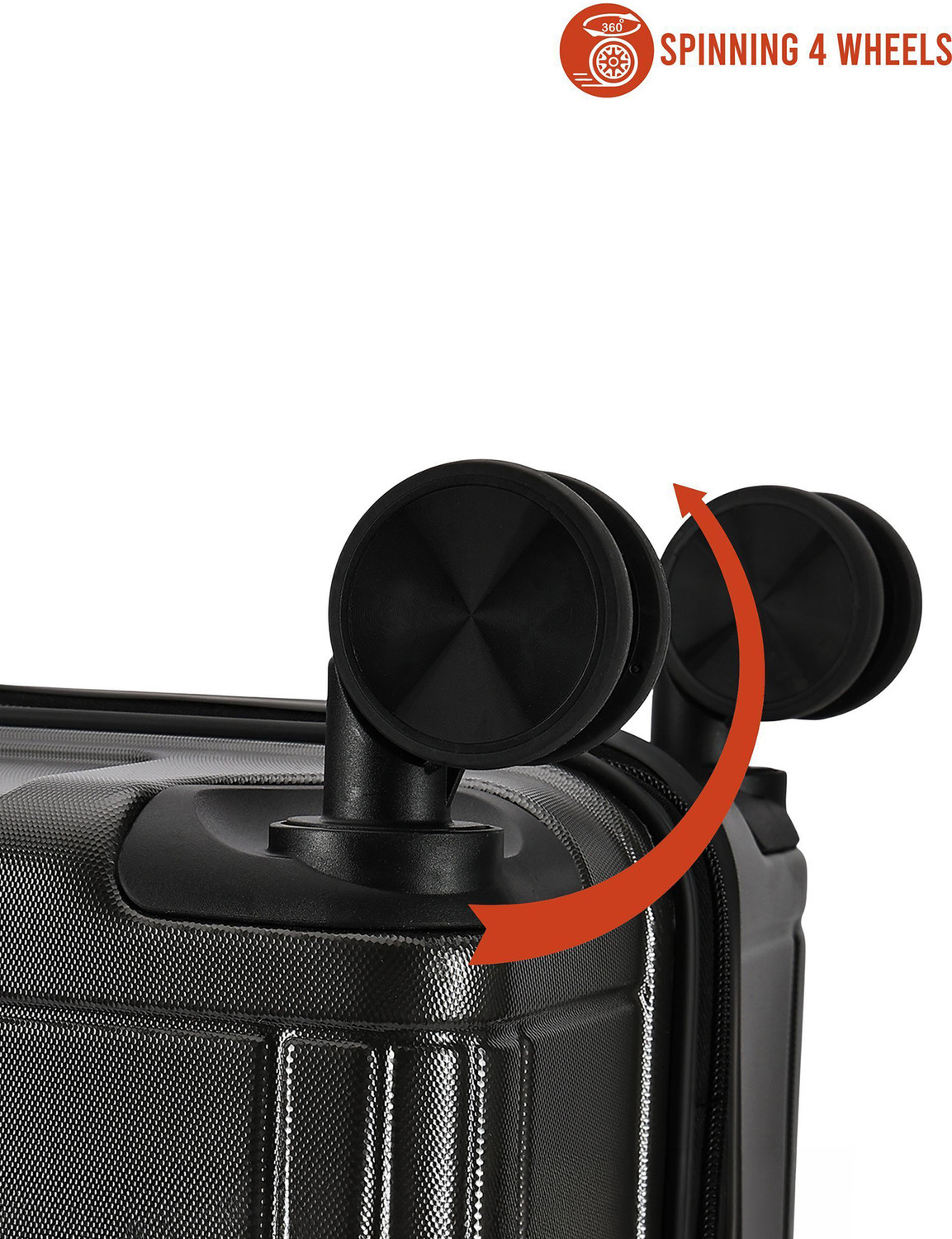 Image of KILLER Box-Light-Weight & Durable Polycarbonate Dark Grey-Hard Luggage Check-in Suitcase 8 Wheels - 28 Inch