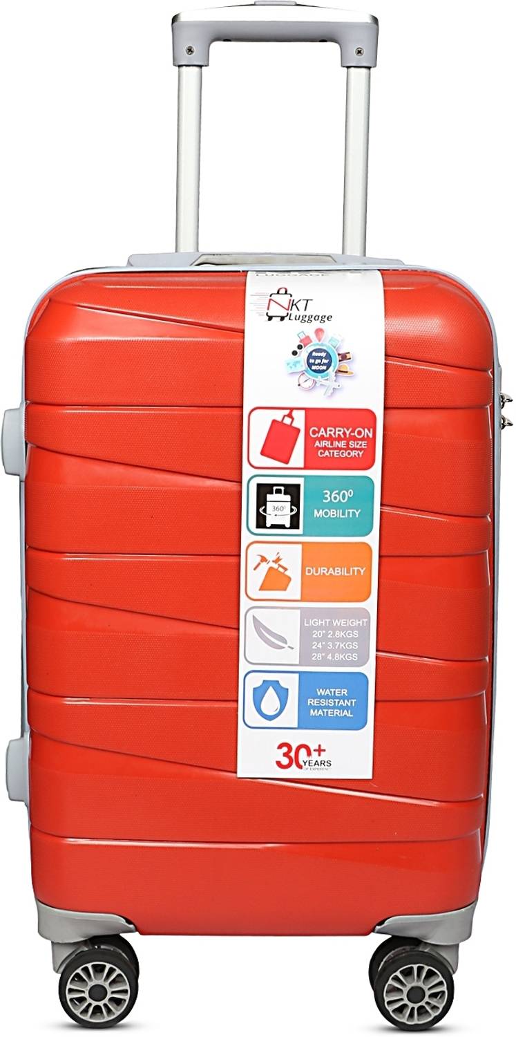 Nkt Jmb 999 20 inch Red Cabin Suitcase 8 Wheels