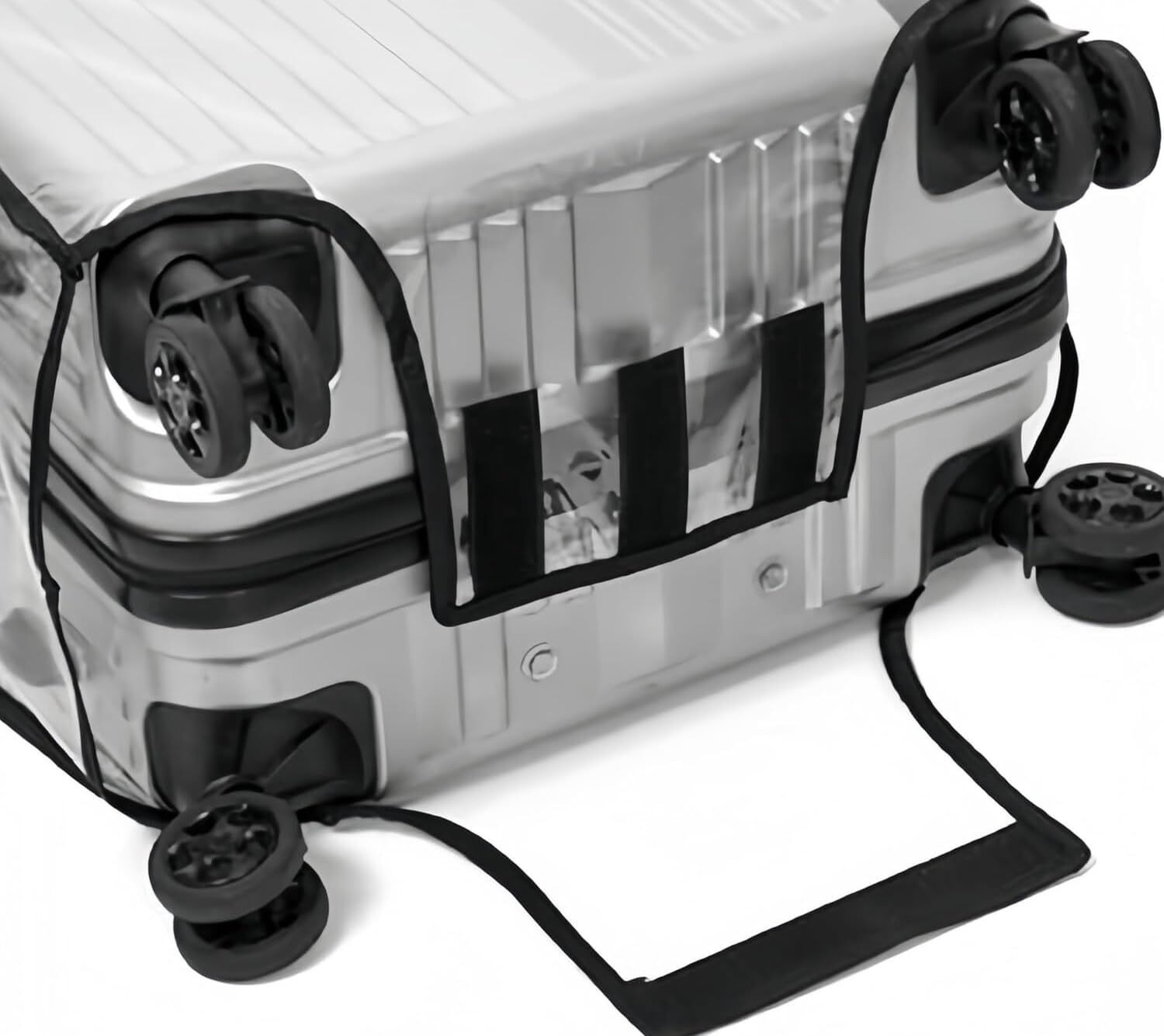 Image of Bitline Transparent Trolley Suitcase Cover Set for 20,24,28 in Trolley Expandable Cabin & Check-in Set - 28 inch
