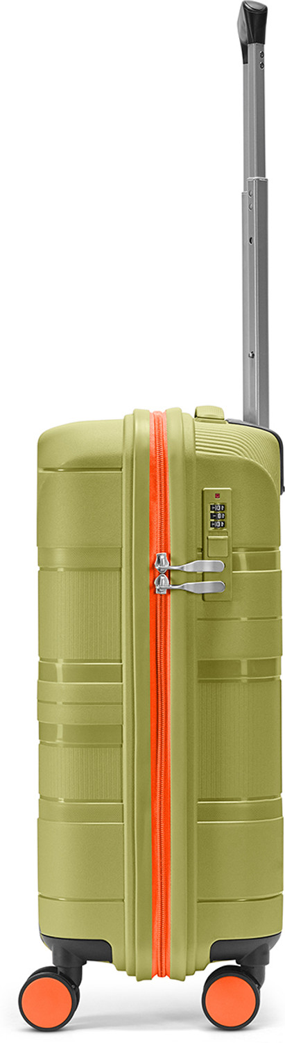 Image of SKYBAGS Cubism Cabin Trolley Bag | Small Hard Luggage with Combination Lock Cabin Suitcase 8 Wheels - 22 Inch