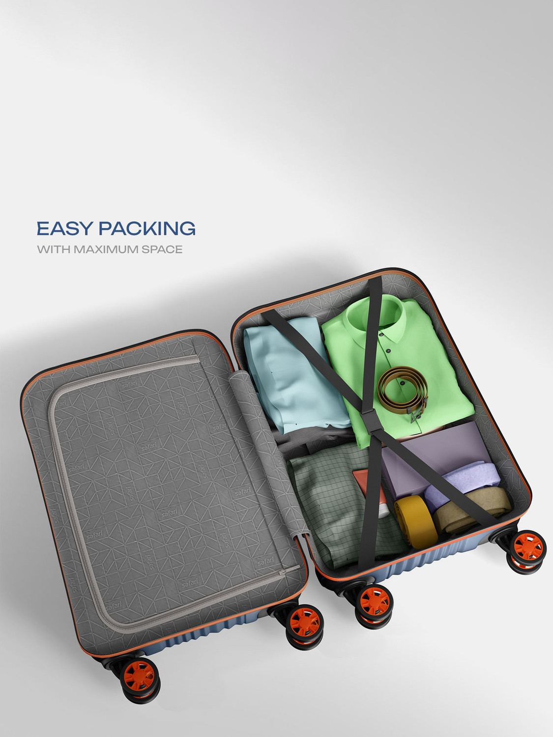Image of SAFARI KEPLAR 4W Cabin Suitcase 8 Wheels - 22 inch