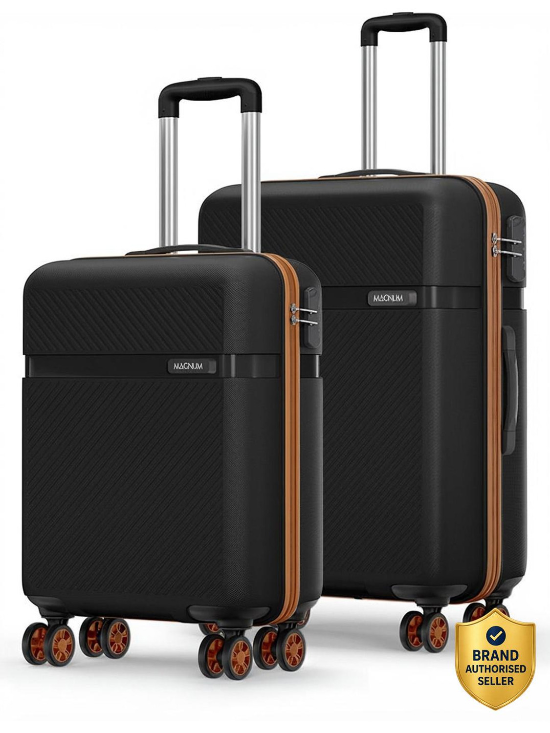 Image of SAFARI Fury 55 /66 4W Black Tan Cabin & Check-in Set 8 Wheels - 26 Inches