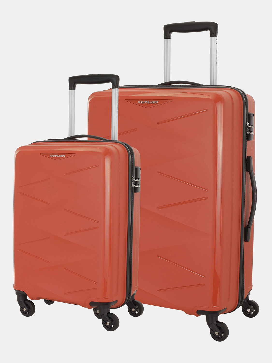 Image of Kamiliant by American Tourister (Small 55 Cm | Medium 68 Cm)Combination Lock-Triprism Cabin & Check-in Set 4 Wheels - 26 inches