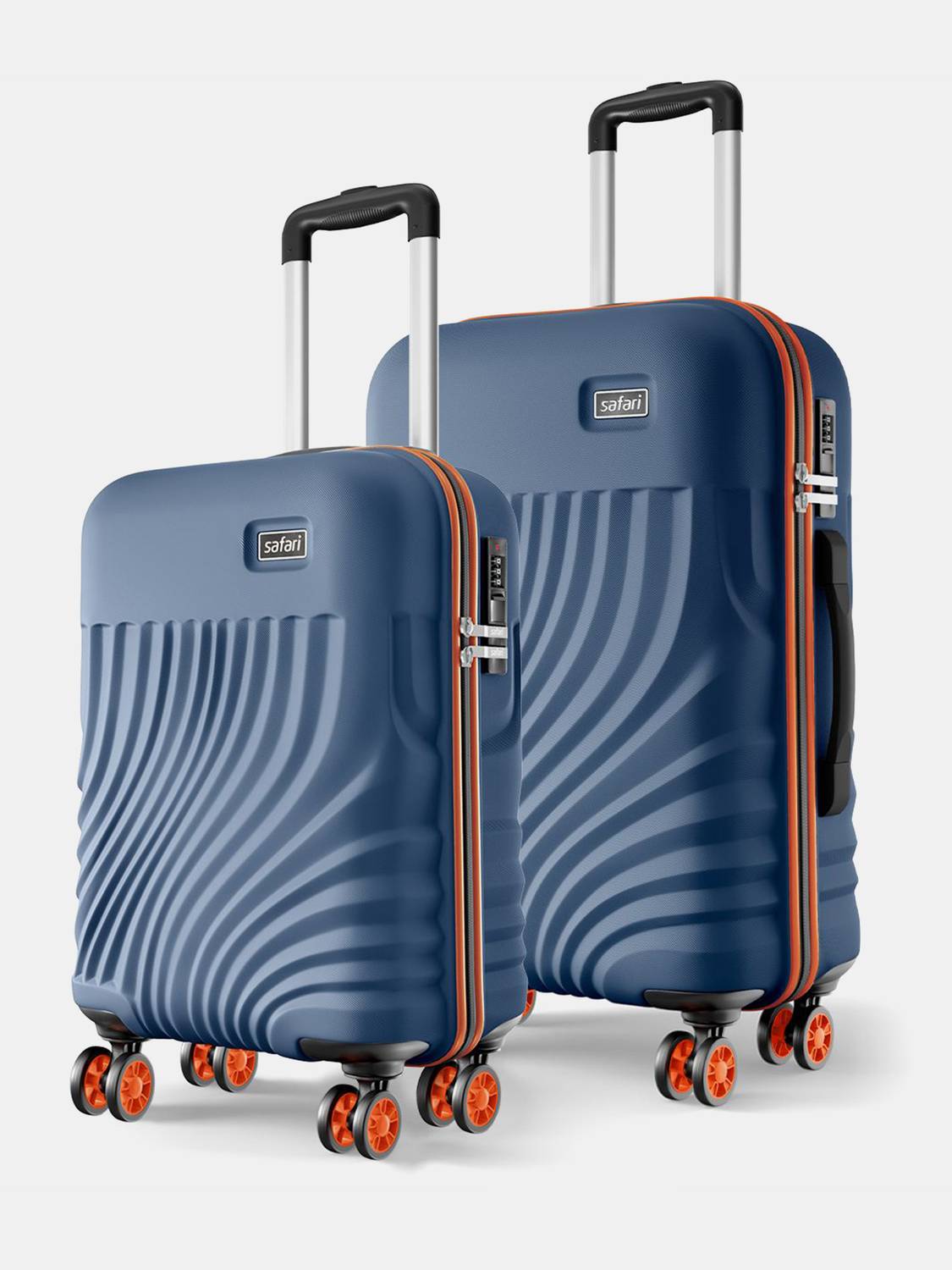 SAFARI Hard Body Set of 2 Luggage 8 Wheels - KEPLAR 4W - Multicol