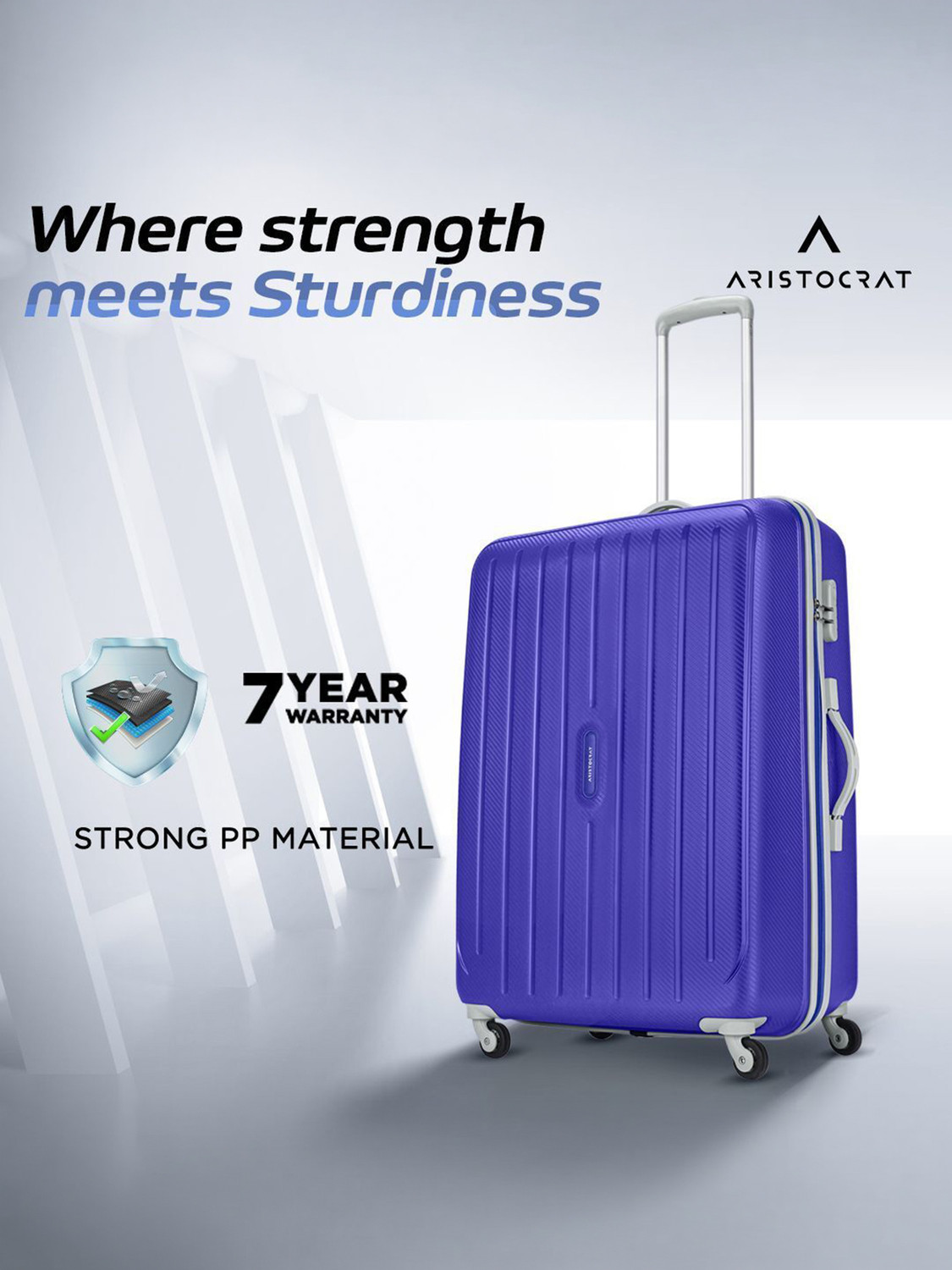 Image of ARISTOCRAT Photon 65 - Hardbody Trolley Bag Check-in Suitcase 4 Wheels - 25 inch