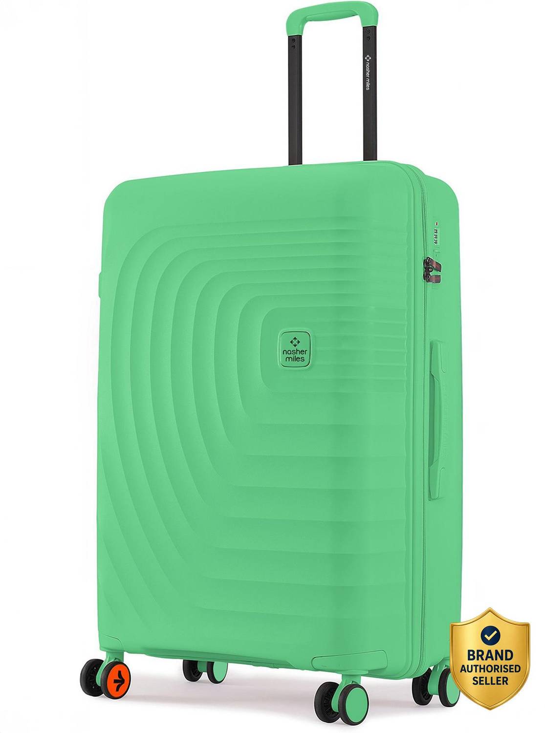 NASHER MILES Hard-Sided Polypropylene Check-in Luggage Summer Green 75cm Trolley Bag Check-in Suitcase 8 Wheels - 28 inch
