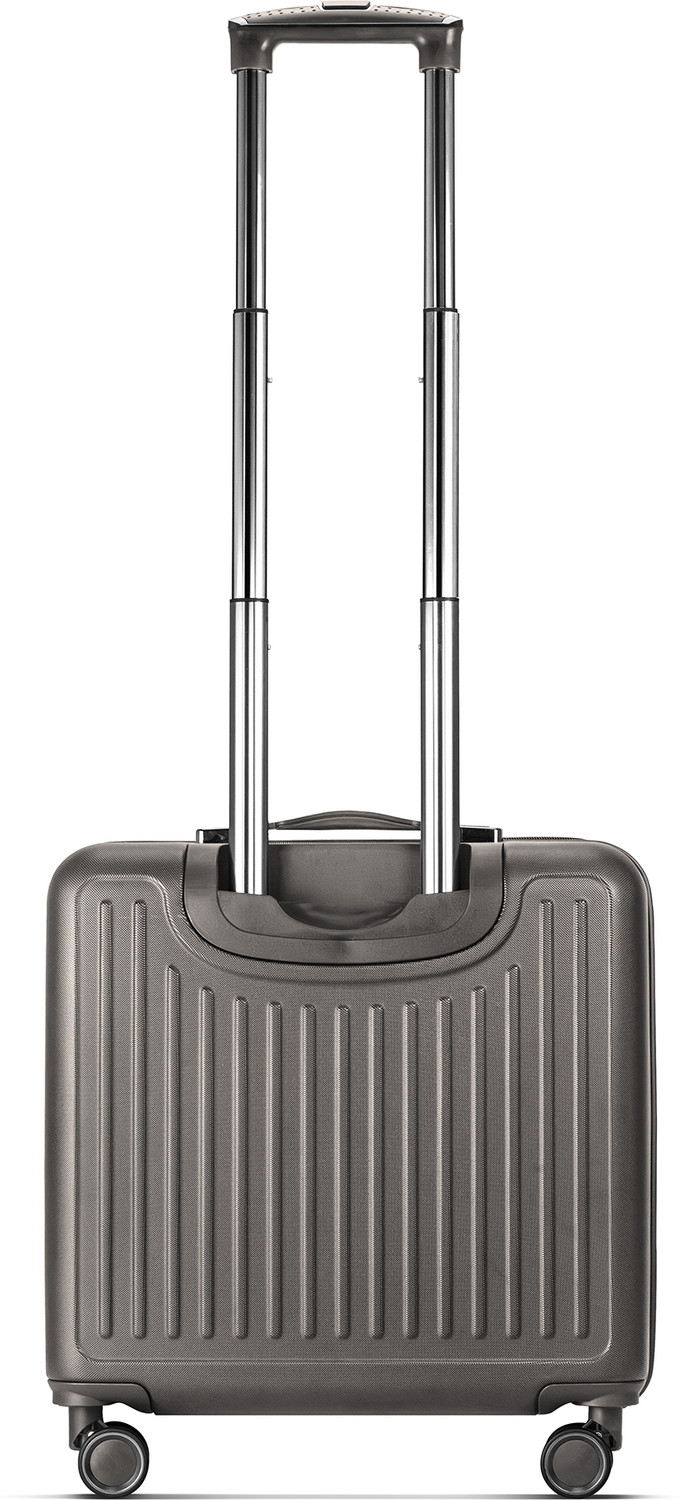 Image of Swiss Era Compact Overnighter & Briefcase Trolley - Airline Approved Size Overnighter & Briefcase 8 Wheels - 18 inch