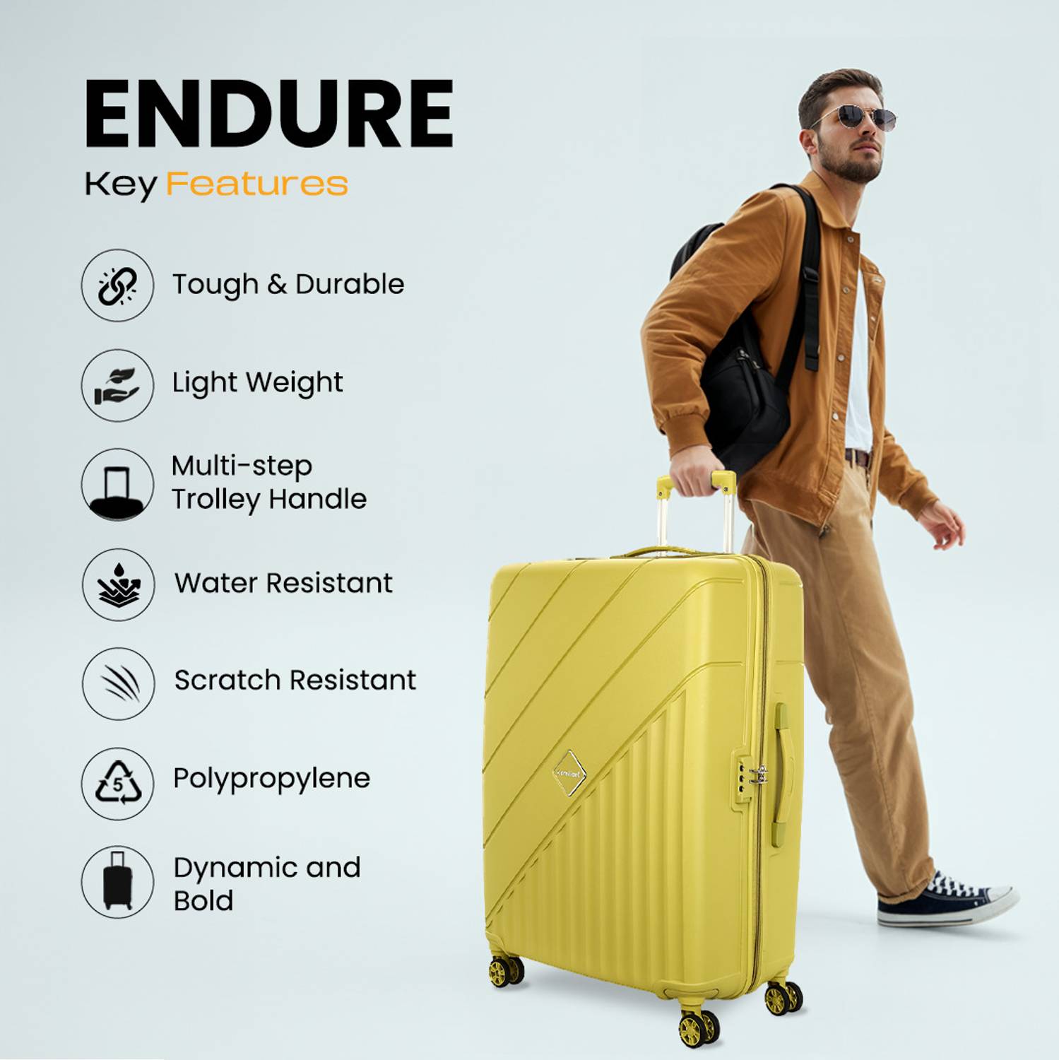 Kamiliant by American Tourister Hard Body Set of 3 Luggage 8 Whee... more