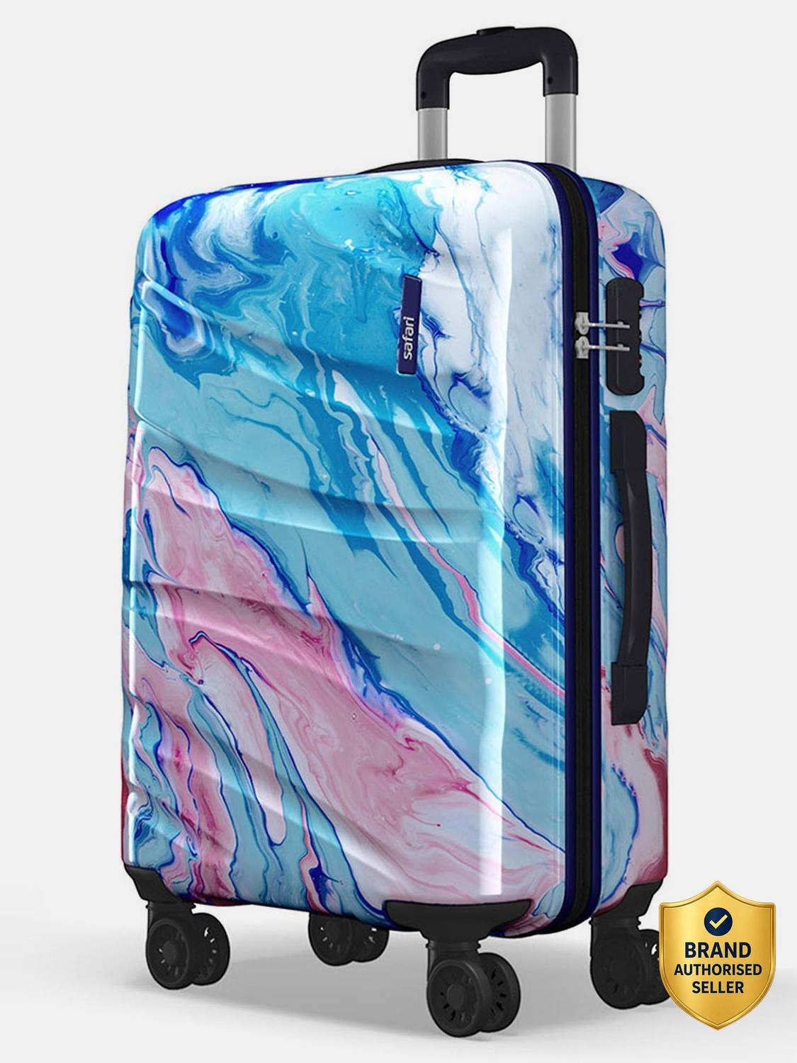 SAFARI Hue Printed 30 inch 8-Wheel Check-in Suitcase - Image 1