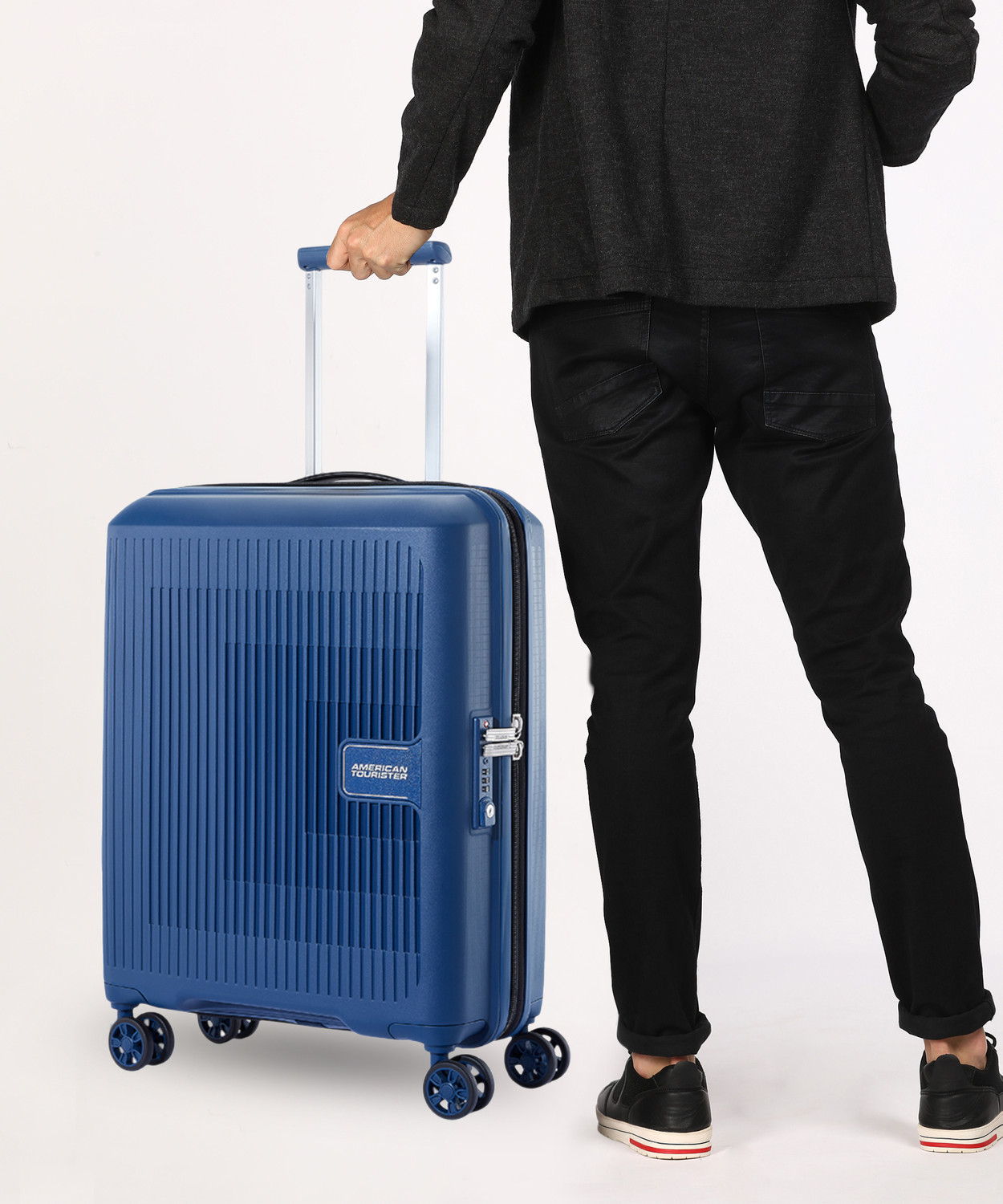 Image of AMERICAN TOURISTER Aerostep Expandable Cabin Suitcase 8 Wheels - 22 inch