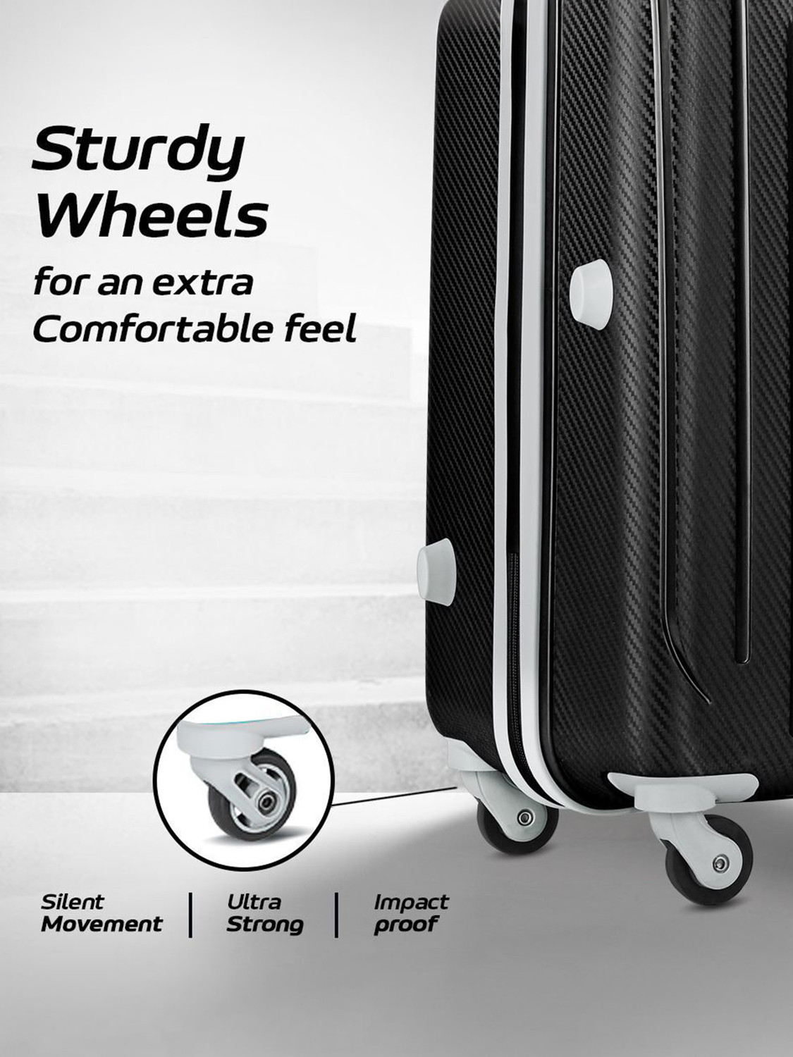 Image of ARISTOCRAT Photon 2 (Small 55cm | Medium 64cm) - Trolley Bag Cabin & Check-in Set 4 Wheels - 27 inch