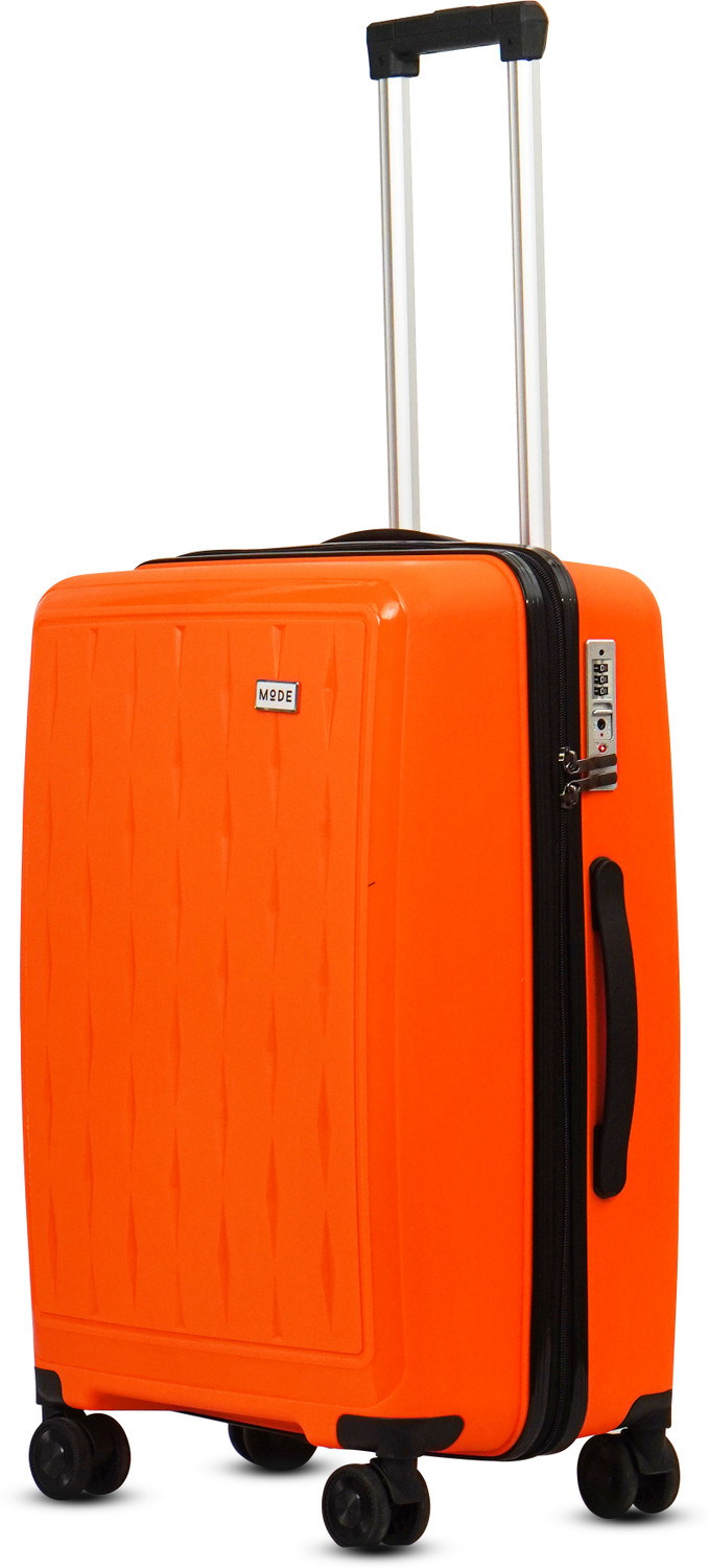 Image of Mode CITRUS | Polypropylene, Easy Drag, Double-Zipper, TSA Lock, 3-Yr Warranty Check-in Suitcase 8 Wheels - 24 inch