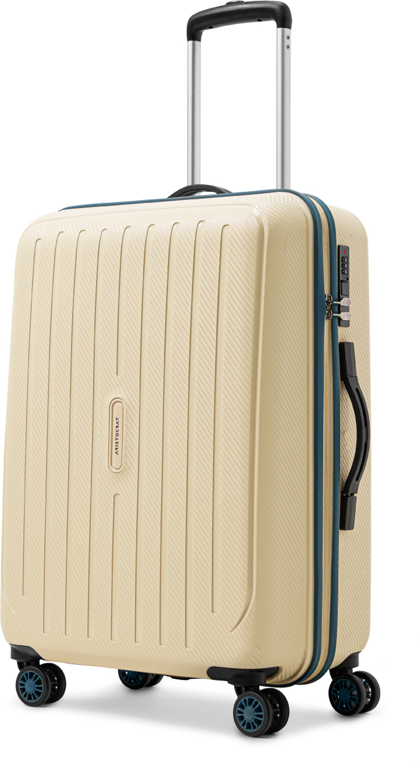 Image of ARISTOCRAT Photon Max Hard Side Luggage | Trolley Bag With Flushed Combination Lock Check-in Suitcase 4 Wheels - 26 Inch