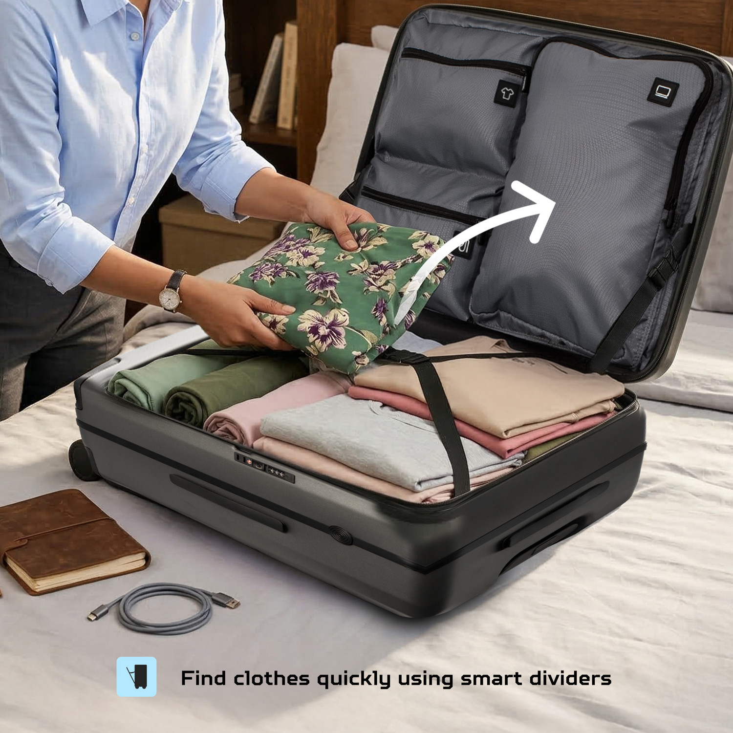 Image of Acer Predator Check-in Suitcase 8 Wheels - 25 Inch