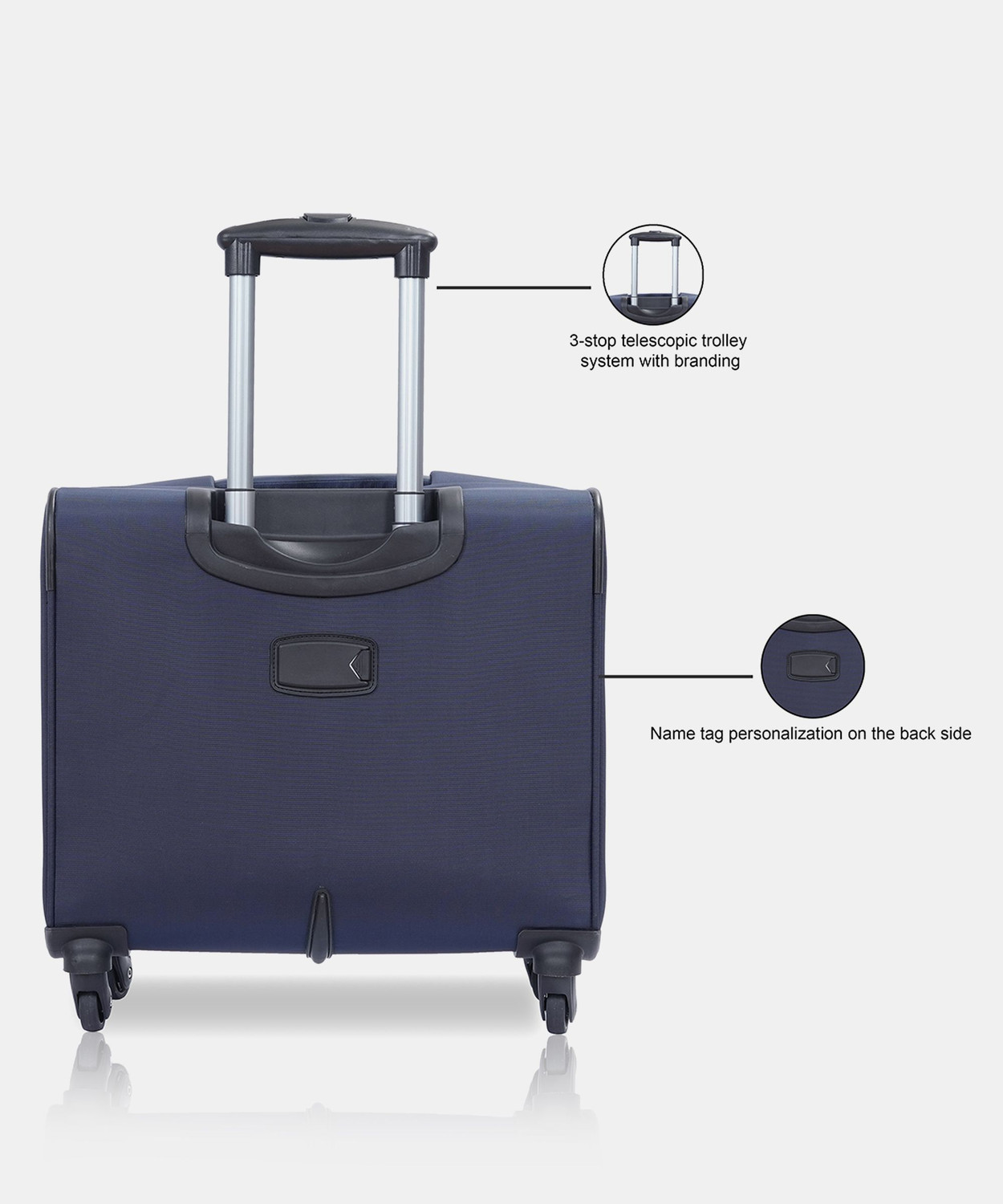 Image of TOMMY HILFIGER Formington Overnighter & Briefcase 8 Wheels - 13 Inch