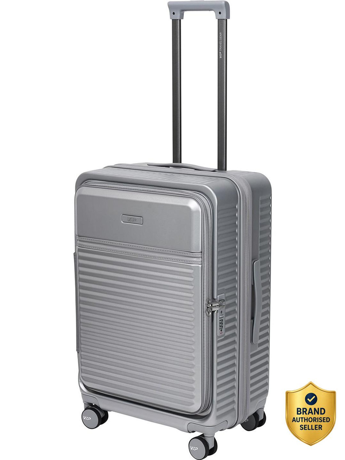 Image of VIP FLEX9010 Expandable Check-in Hard Luggage with 15.6 inch Laptop Compatible Expandable Check-in Suitcase 8 Wheels - 26 Inch