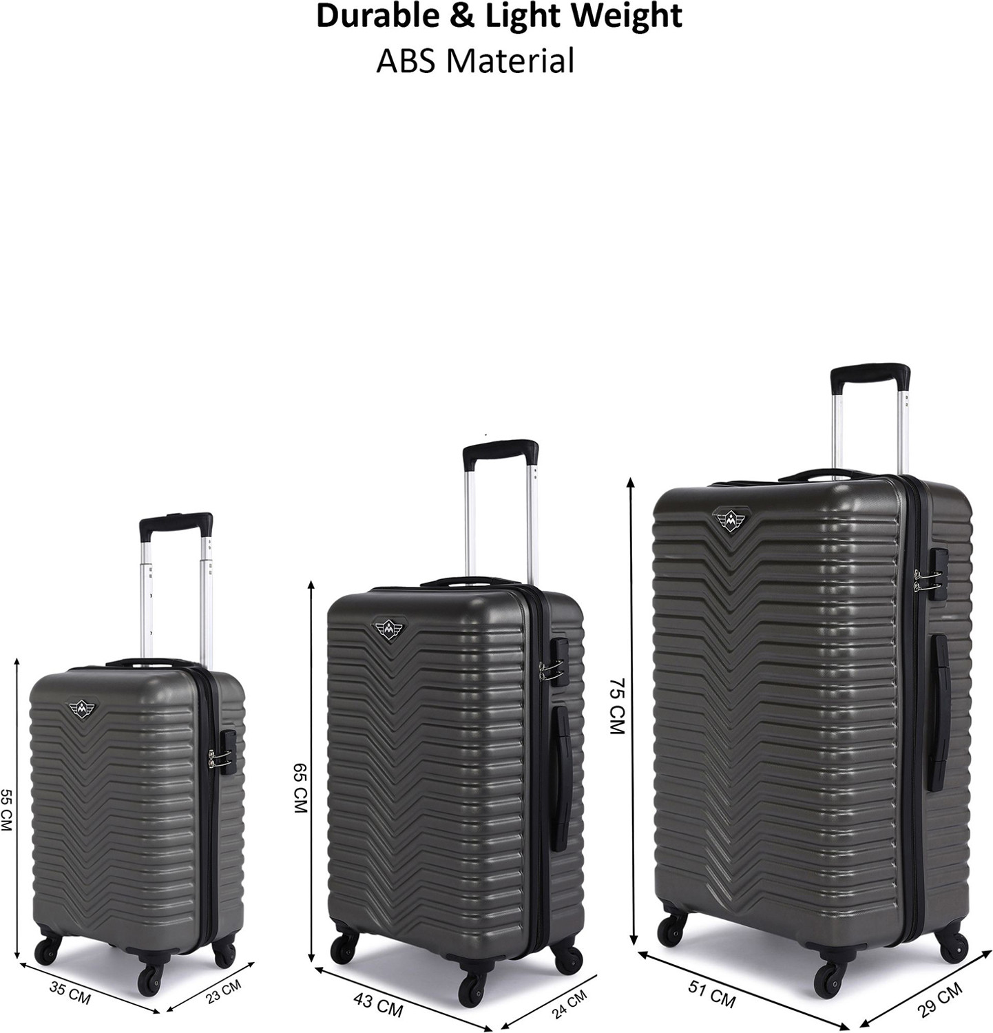 Image of METRONAUT Pivot Set-3 (30 Inch+ 26 Inch+ 22 Inch) Cabin & Check-in Set 4 Wheels - 30 30 Inch