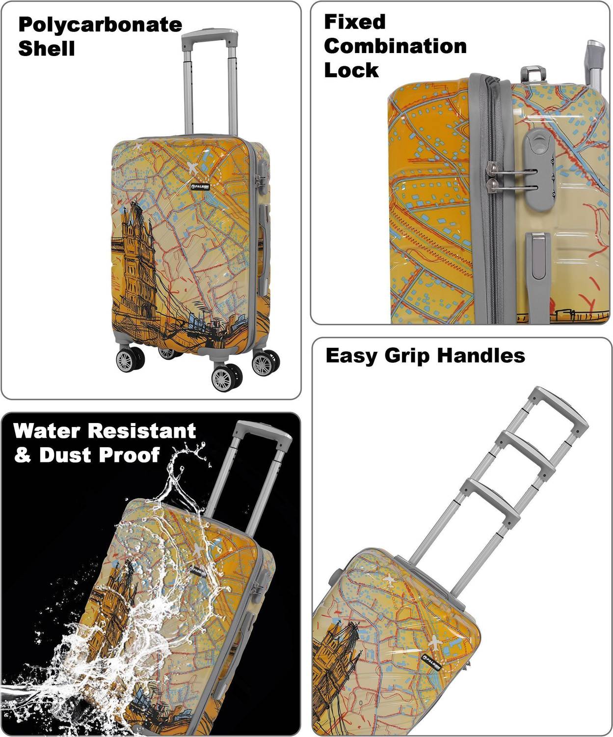 FALKON London Bridge 24 inch 8-Wheel Suitcase - Image 3