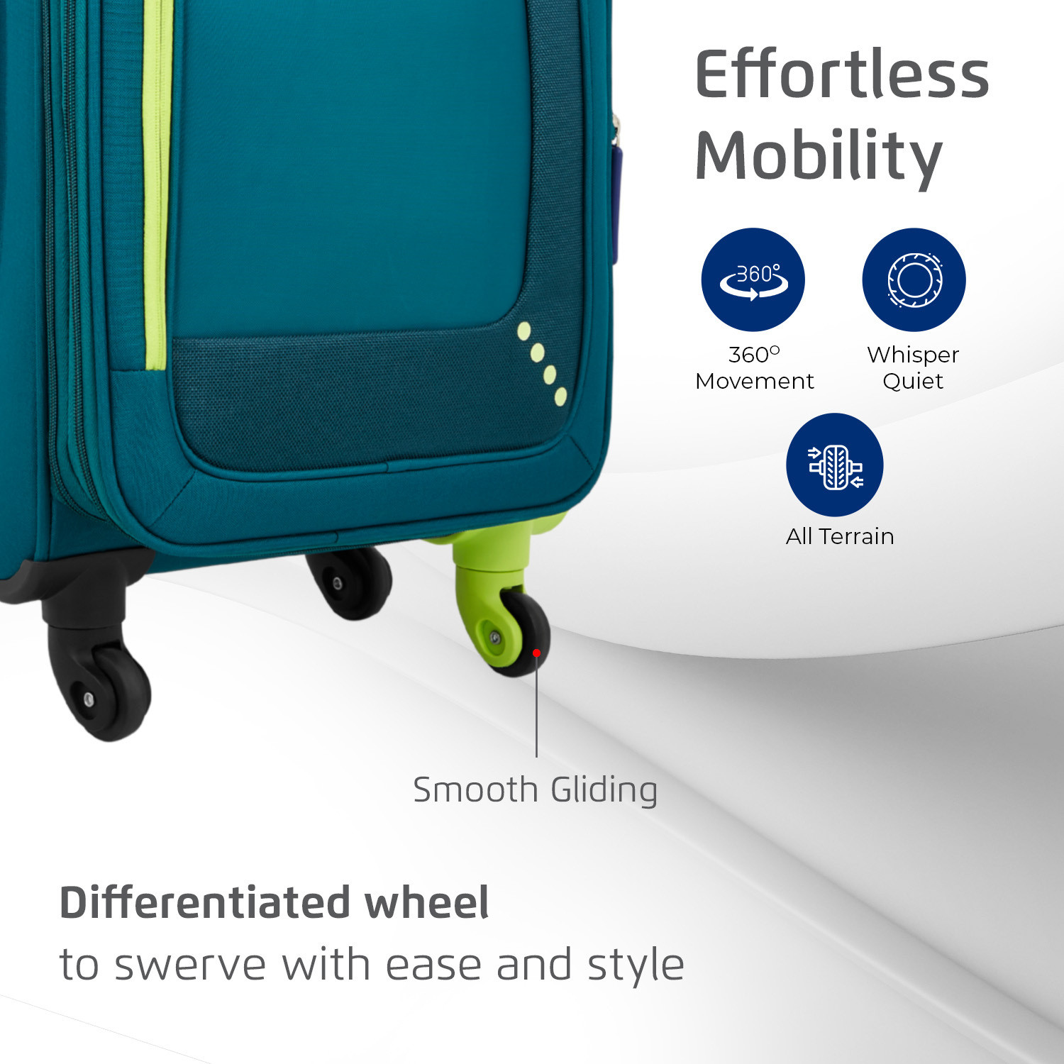 Image of SAFARI STAR 55 /65 /75 4W TEAL Expandable Cabin & Check-in Set 4 Wheels - 26 Inches