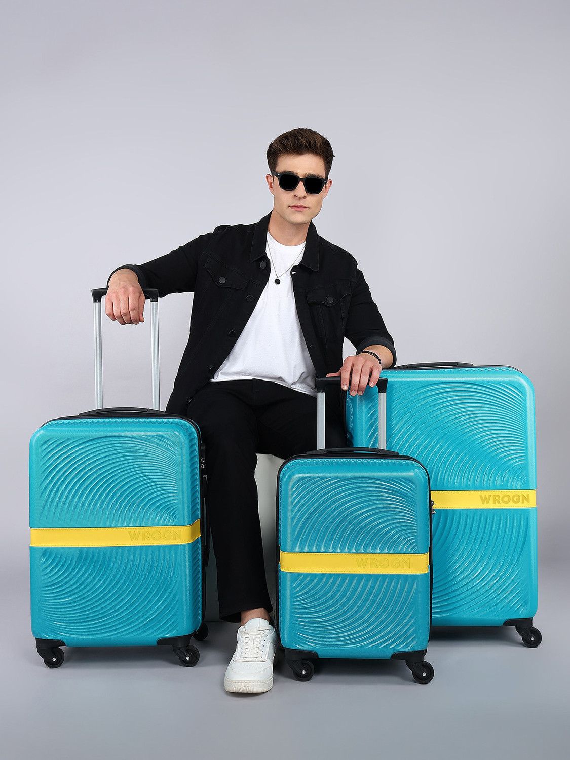 Image of WROGN Sprinto set-3 (22Inchd+ 26 Inch+ 30 Inch) Cabin & Check-in Set 4 Wheels - 29 Inch