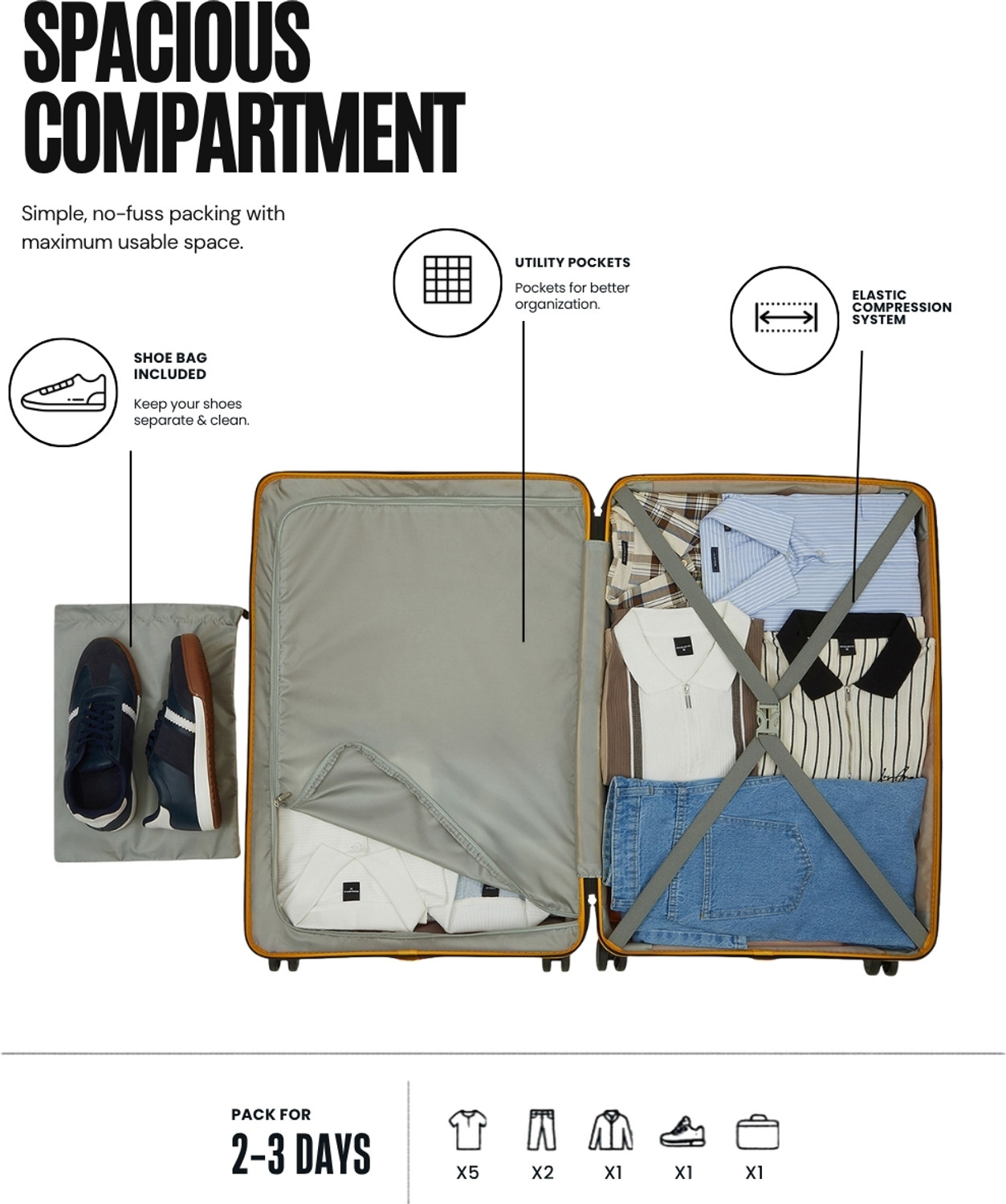 Image of Snitch Vector Cabin Suitcase 8 Wheels - 23 inch