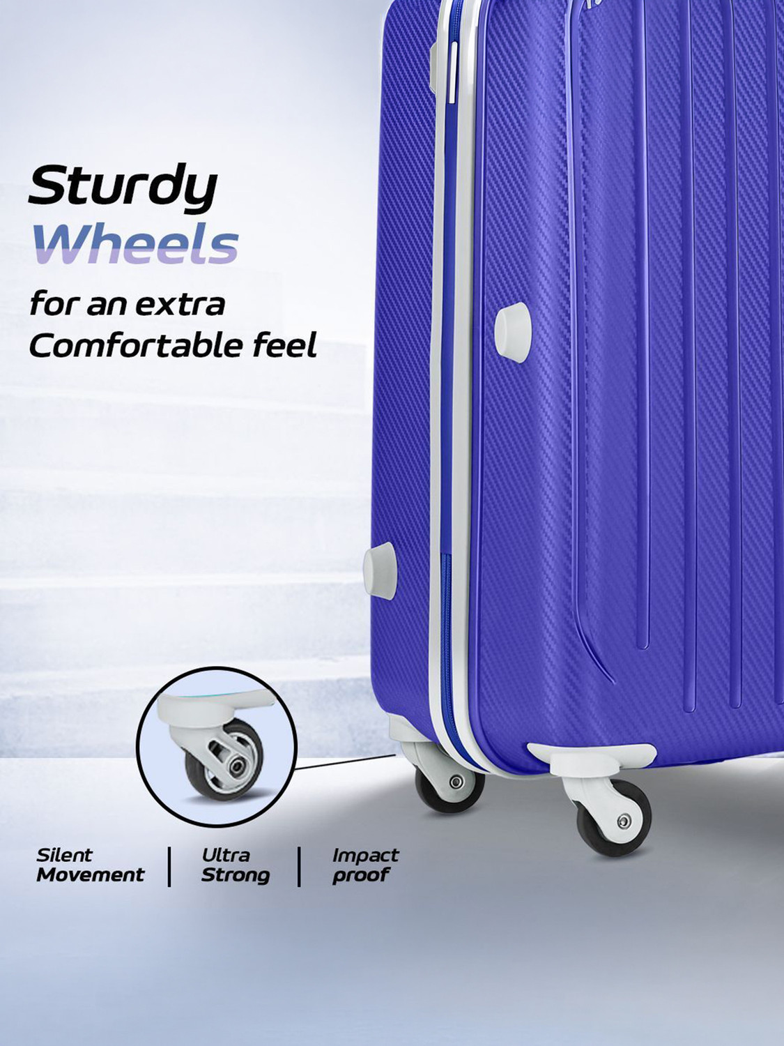 Image of ARISTOCRAT Photon of 2 (Small 55cm | Medium 64cm) - Trolley Bag Cabin & Check-in Set 4 Wheels - 27 inch