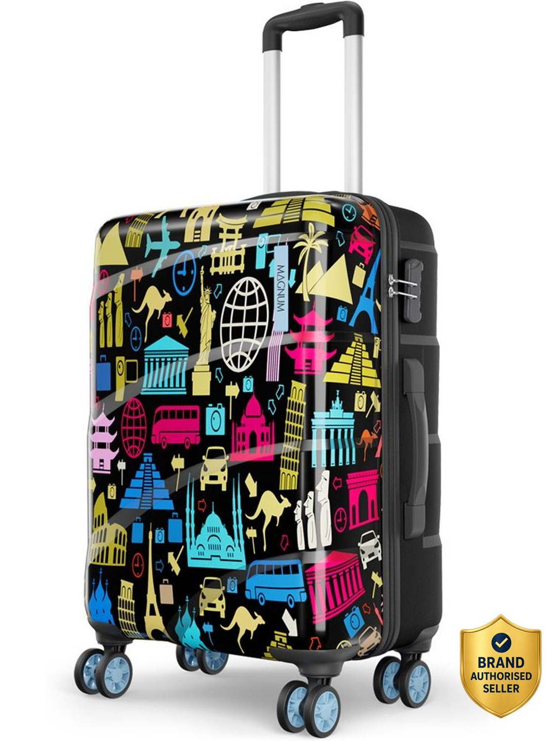 Image of Safari WANDERLUST PLUS 65 4W PRINTED Check-in Suitcase 8 Wheels - 27 Inches
