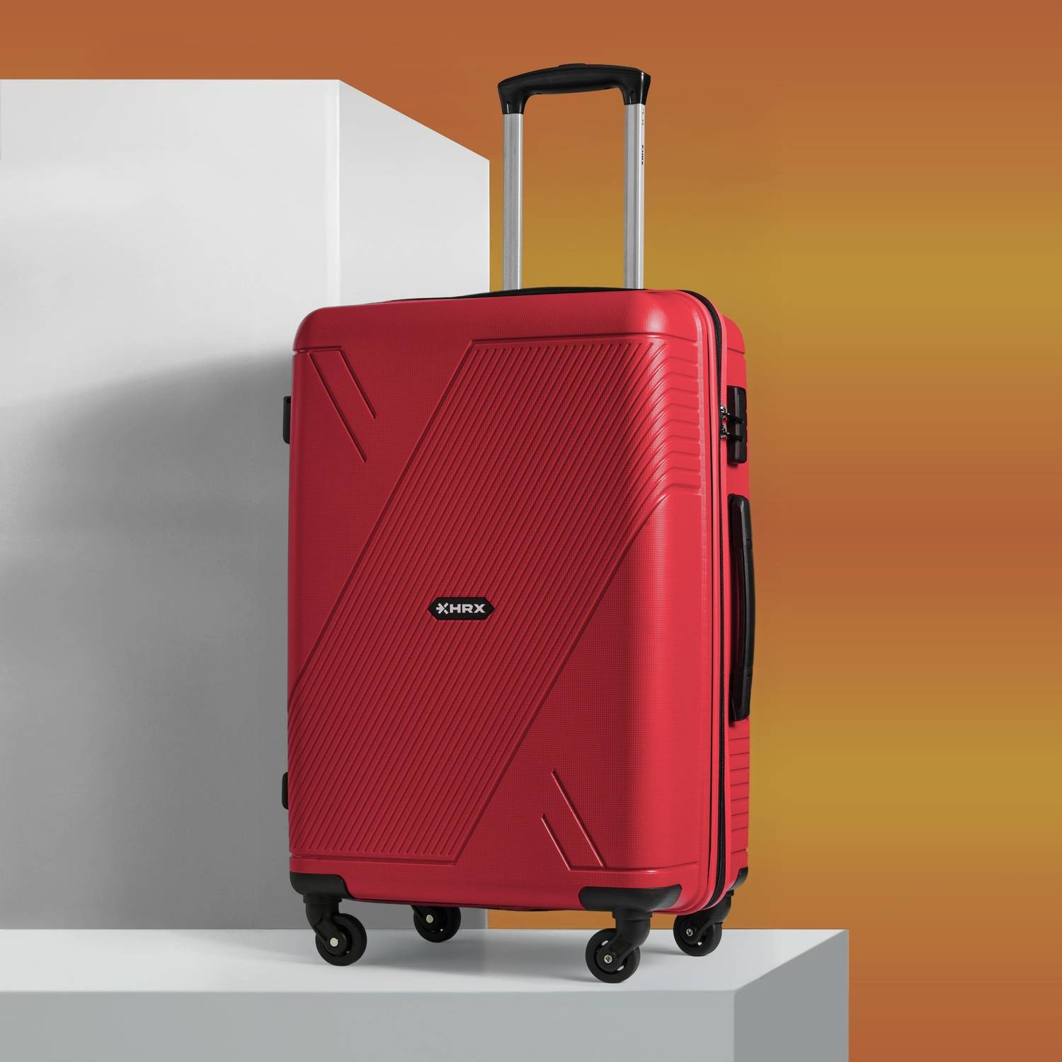 HRX Icon Check-in Suitcase 4 Wheels - 26 inch
