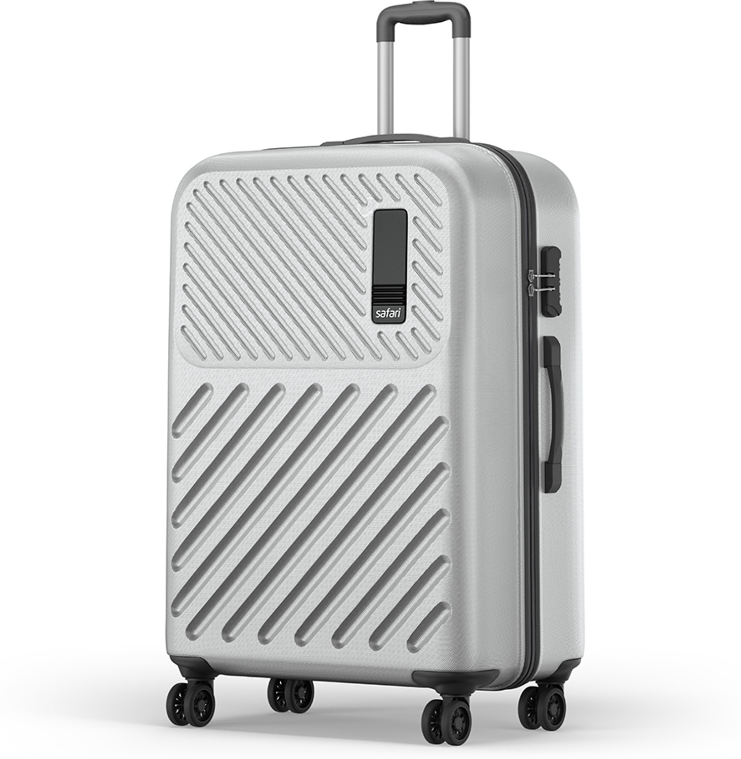 Image of SAFARI Large Check-in Suitcase (76 cm) 8 Wheels - ZODIAC 76 - Silver