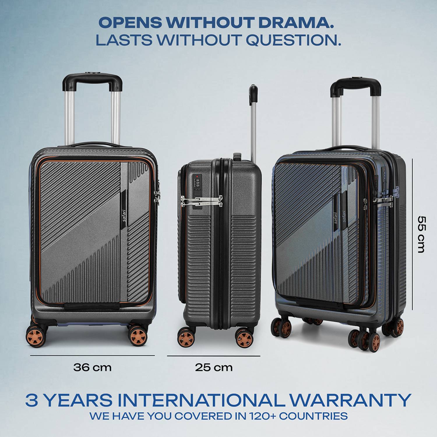 SAFARI Aeon Overnighter & Briefcase 22 inch - Image 4